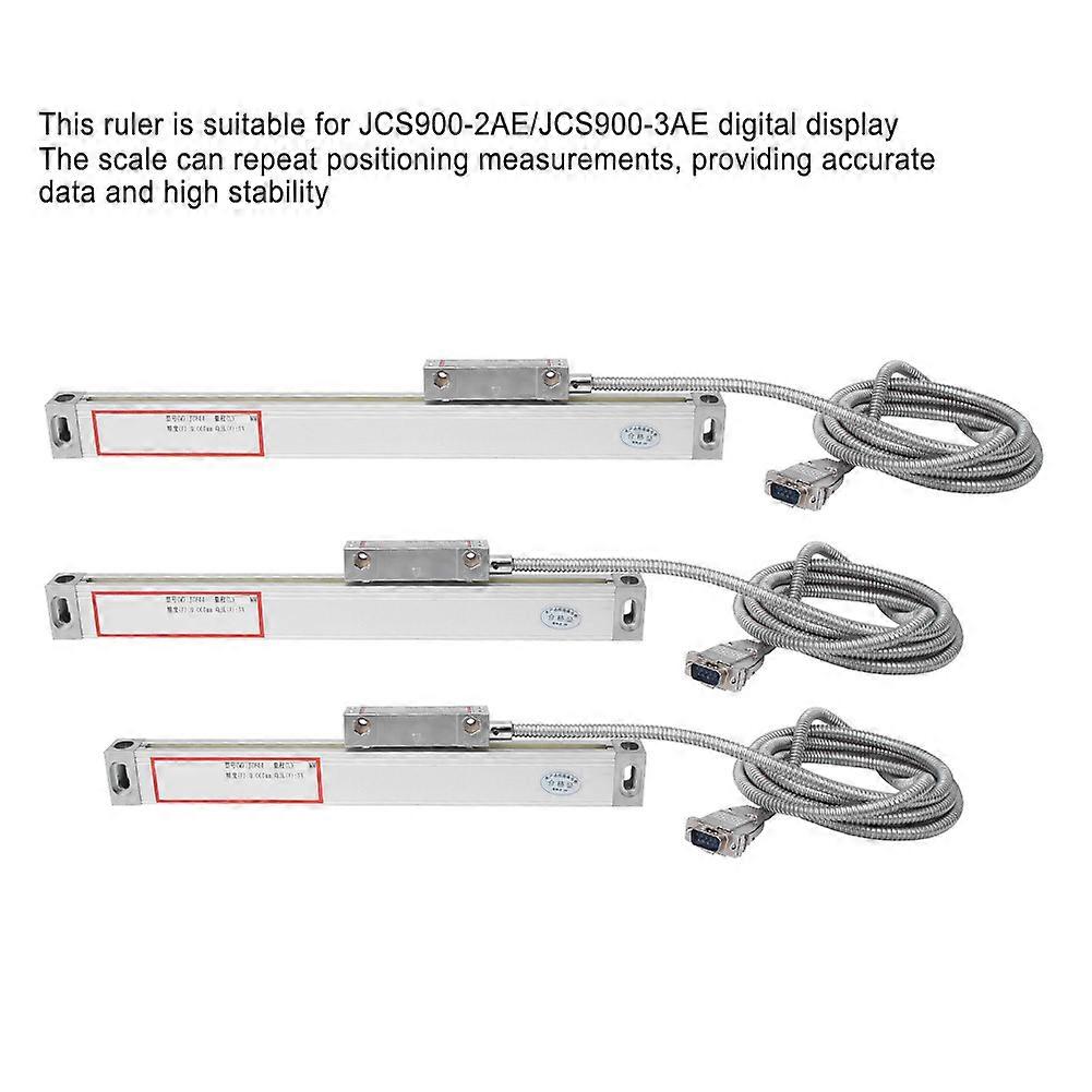 3PCS High Precision Linear Scale for JCS900-2AE/3AE 0-100-500mm
