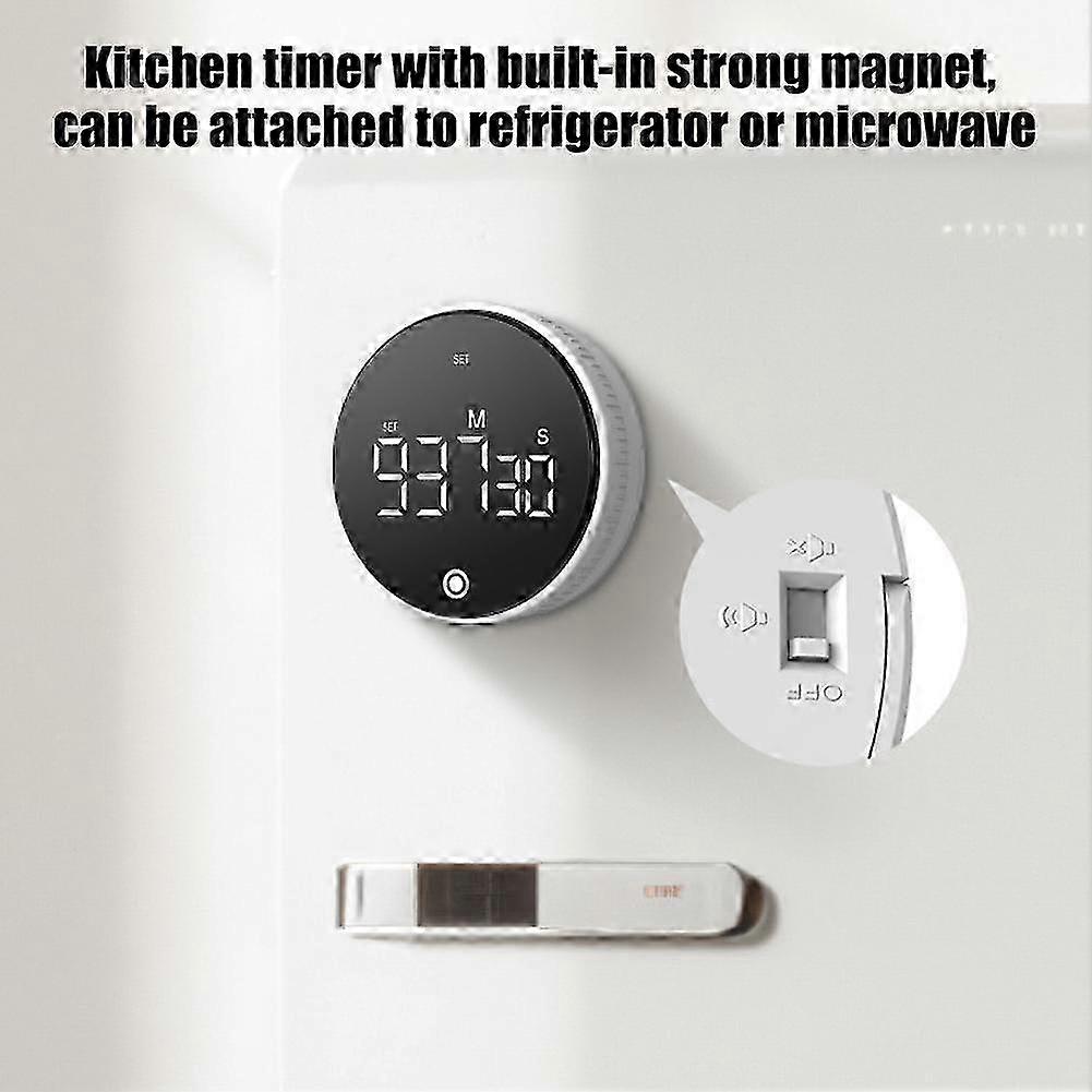 Rotating Timer Multi functional Silent Timer Kitchen Time Management Reminder 2025