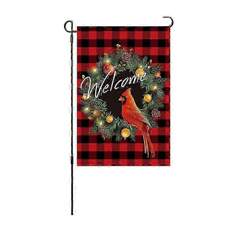2024 Garden Flag Double Sided Printing Garden Flag Christmas Pattern Garden Flag Linen Garden Flag/2Pcs