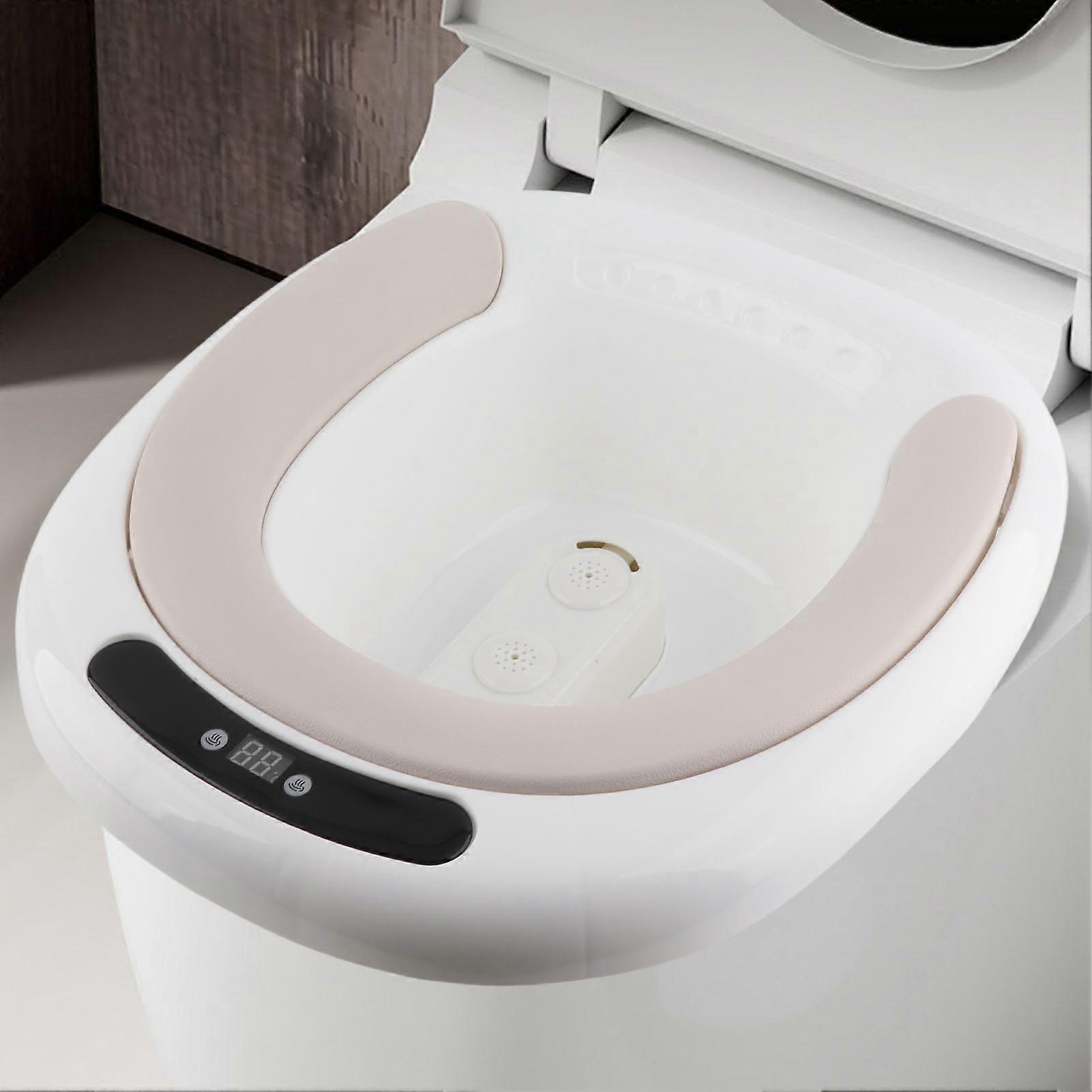 1500ML Electric Sitz Bath PU Mat White Bidet with Temp Sensor