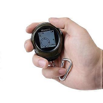 Mini Portable GPS Tracker for Hiking and Climbing with Integrated Compass Black YONIS