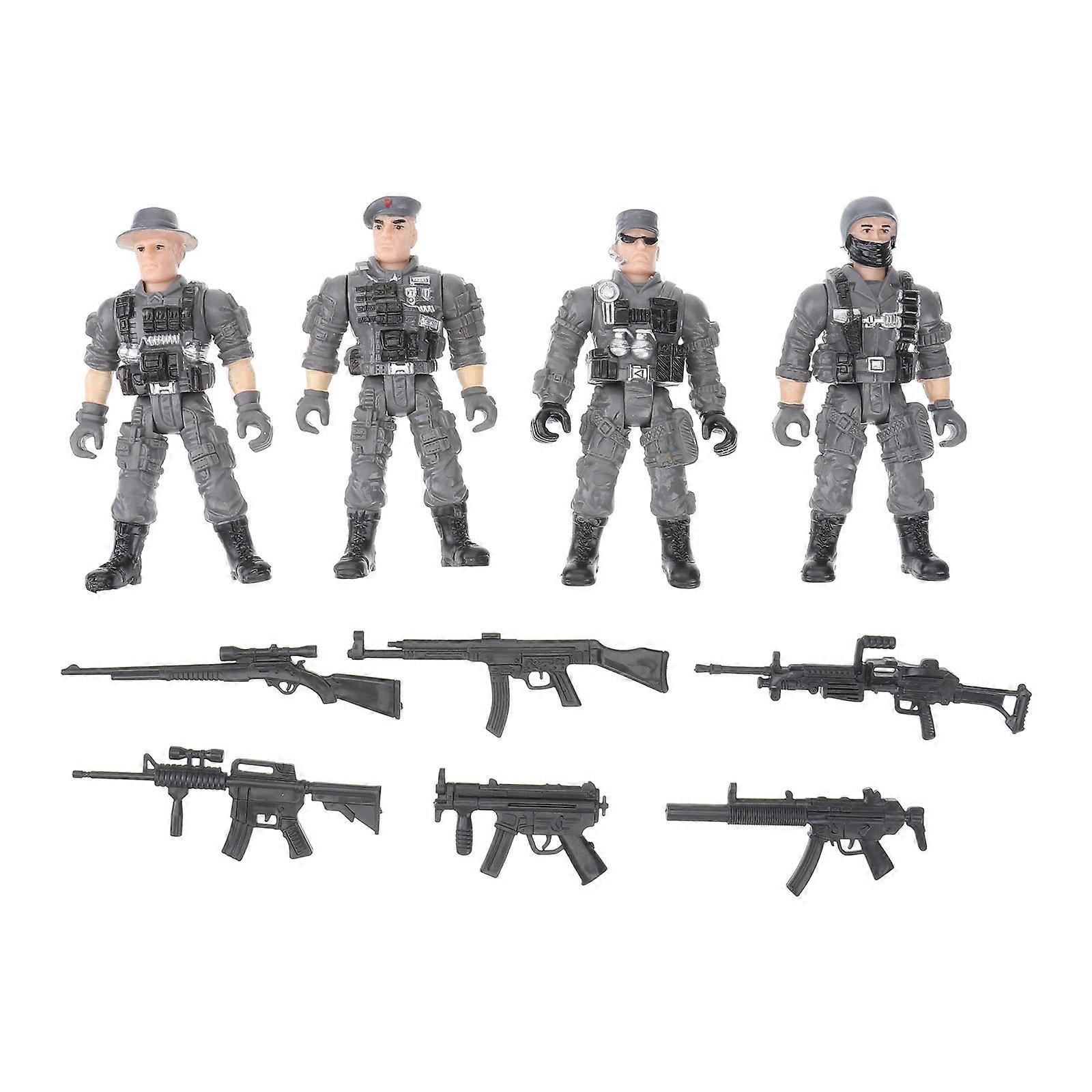 Toy Soldiers Mini Plastic Model Accessories Kids Parties Imaginative Play Assorted Color 1Set