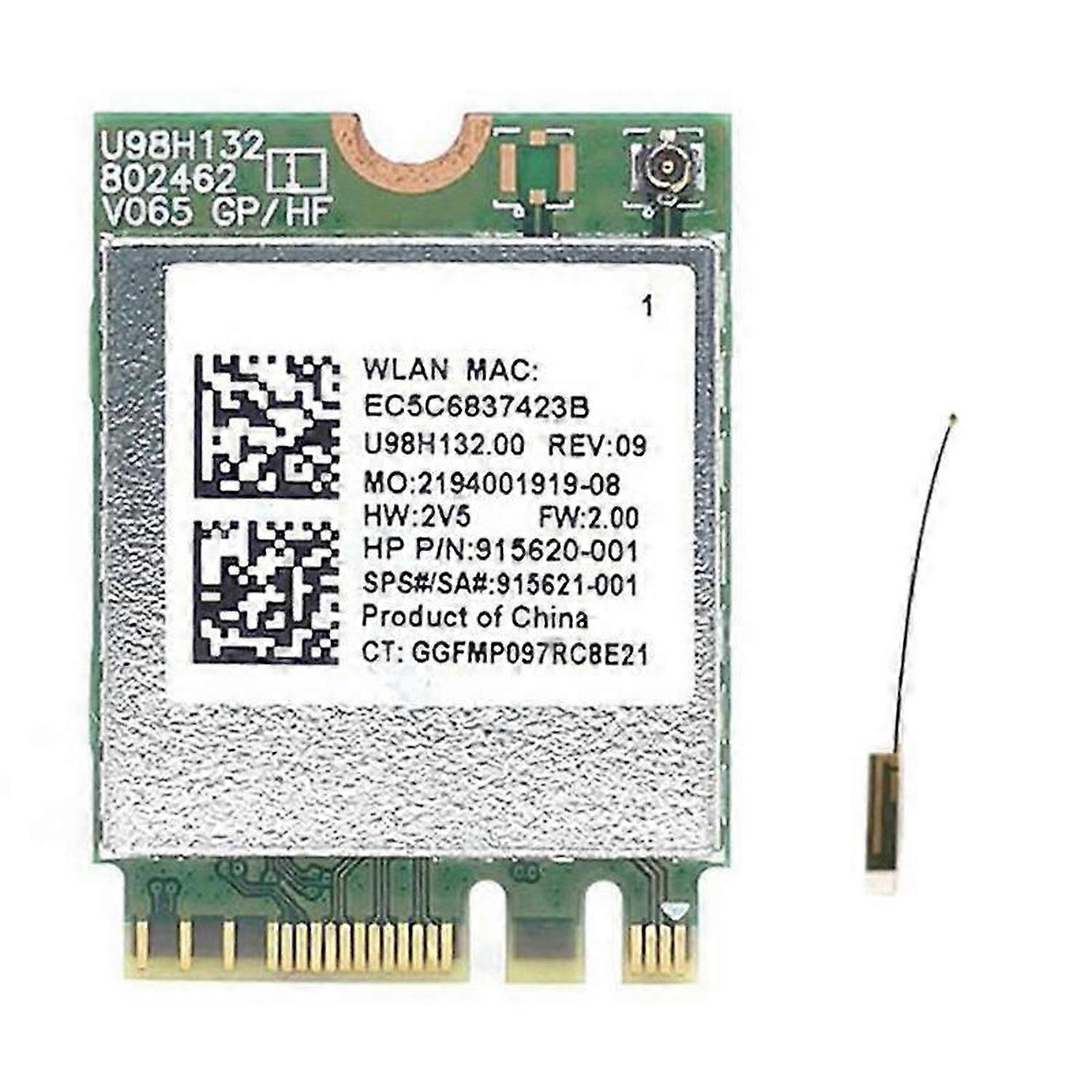 RTL8821CE Wi-Fi+BT Combo Adapter Card for ProBook 450 G5 Series
