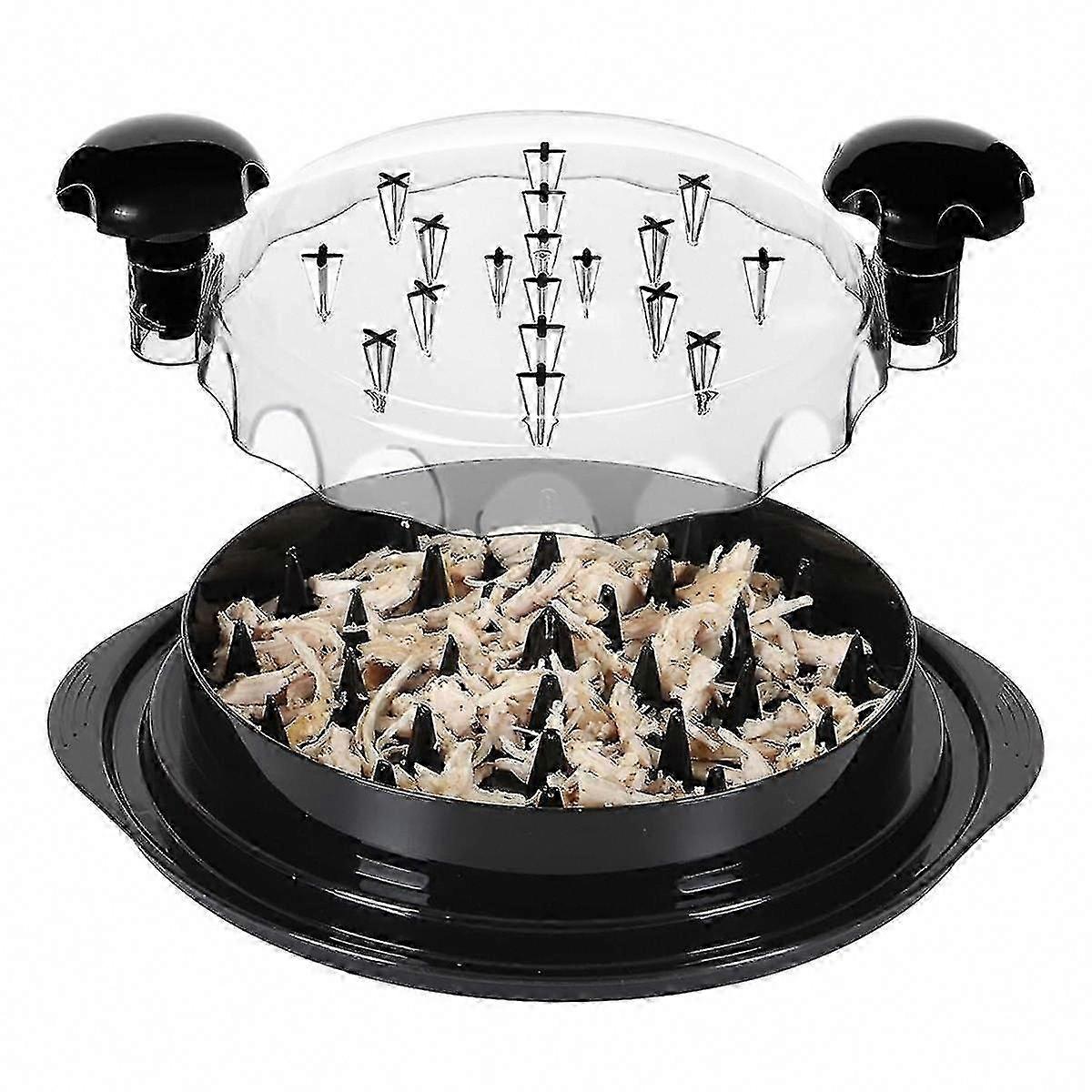Chicken Shredder Tool with Handles and Non-Skid Base for Easy Meat Shredding