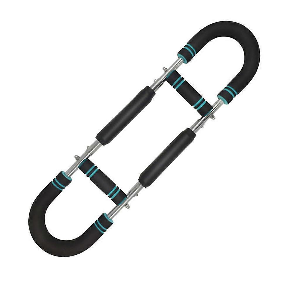 Adjustable Wrist Strength Trainer UShaped Chest Expander Spring Arm Force Bar For Shoulder Arm Chest Exercise Blue