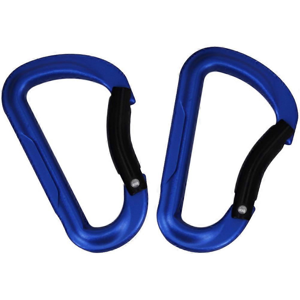 2Pack D-Shaped Backpack Buckles Metal Strap Buckles 7.6X4.65X0.8CM For Attaching Keys And Carrying Items