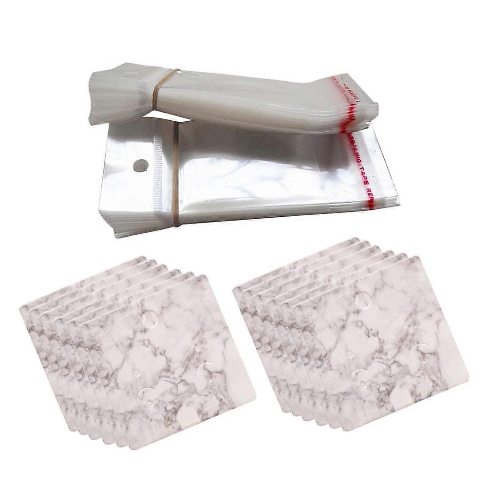 Marble Display Necklace Display Cards for Decoration 200Pcs Assorted Color