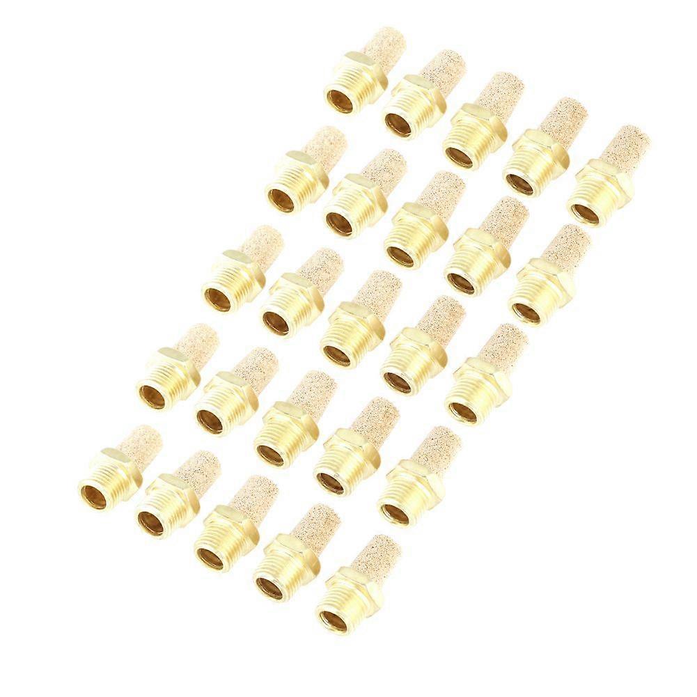 25pcs/set G1/8 External Thread Pneumatic Exhaust Muffler