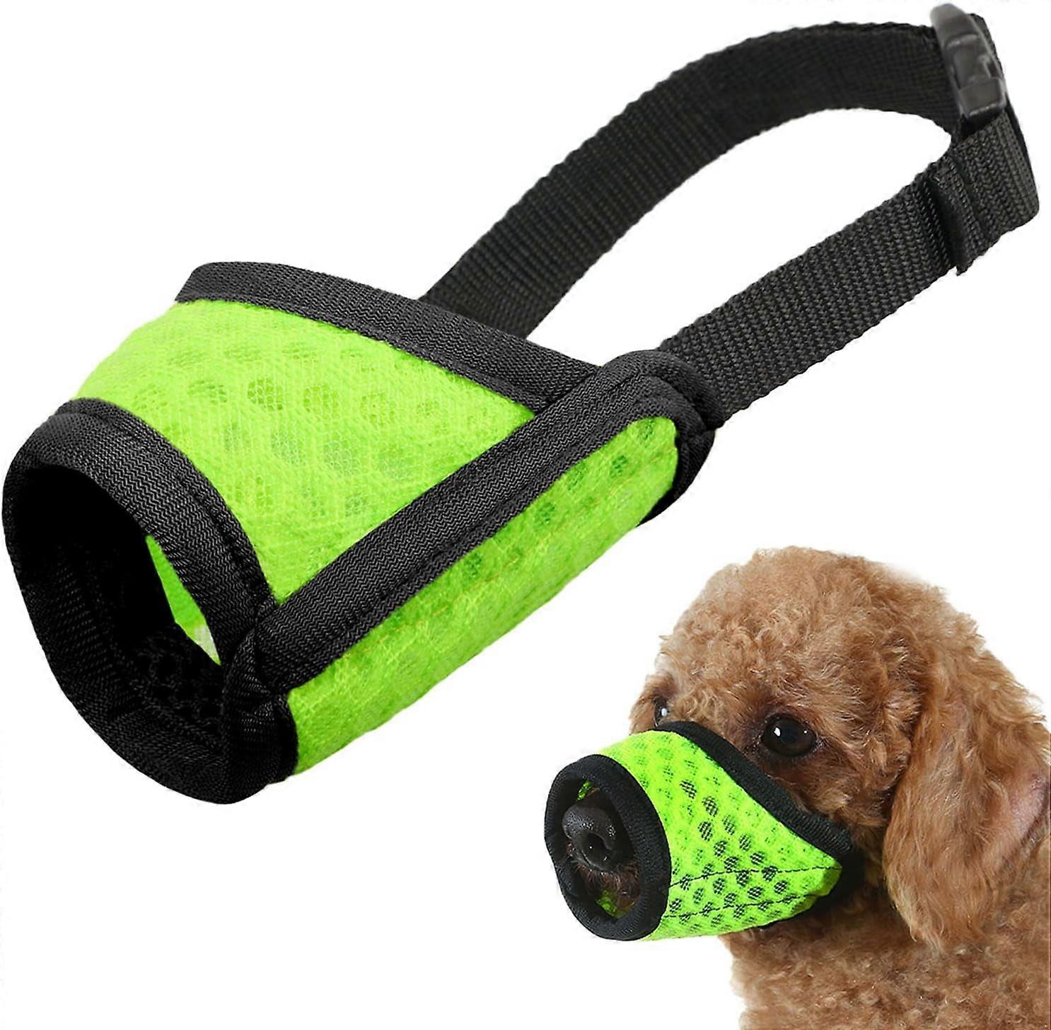 2Pcs Dog Muzzle, Soft Mesh Muzzle for Small Medium Large Dogs, Puppy Muzzle for Biting Chewing Grooming, Allows Panting Drinking