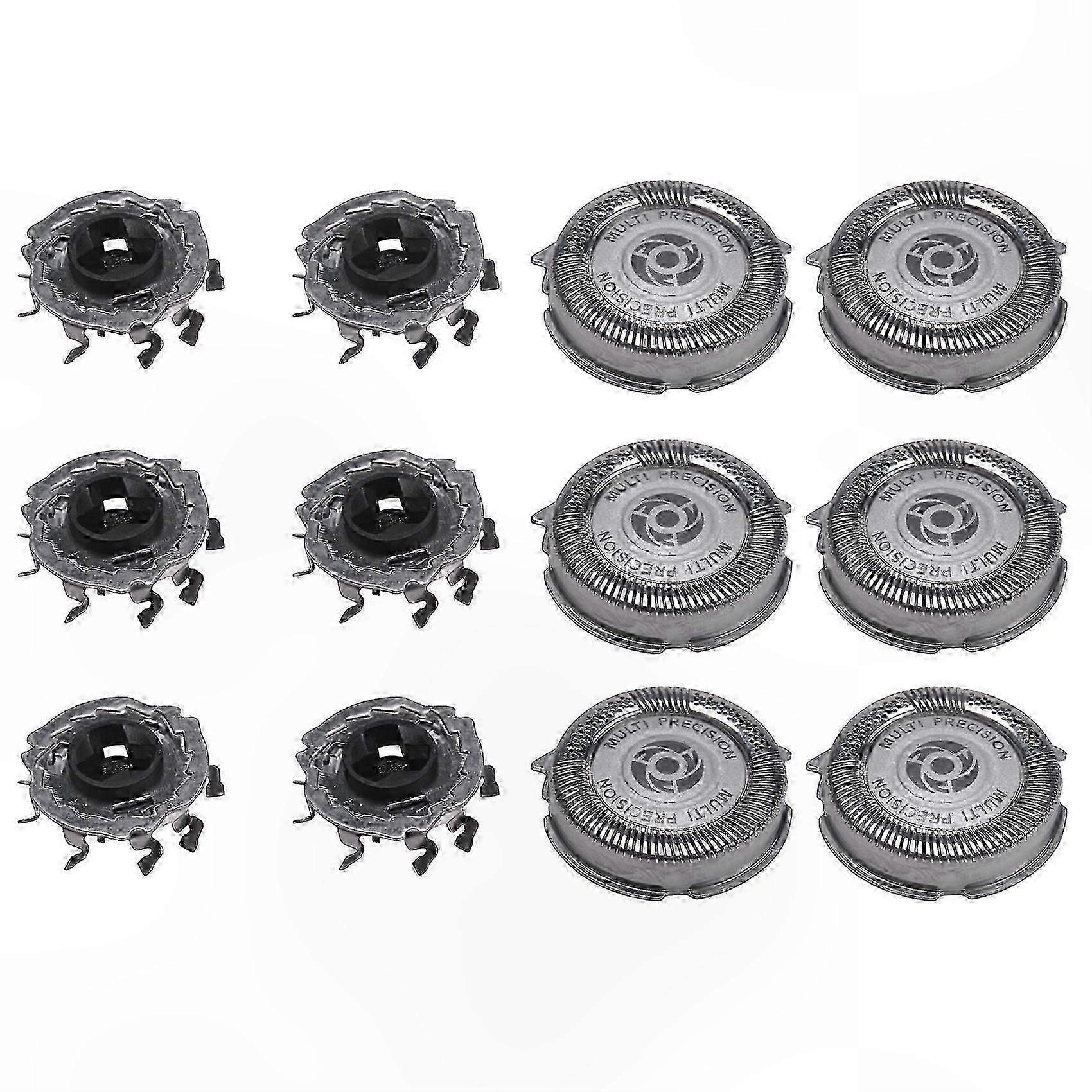 6 Pack SH50 Replacement Heads for  Norelco Series 5000 Shavers, Compatible with S5000 S5420 S5380 S5351 Models, MultiPrecision Blades