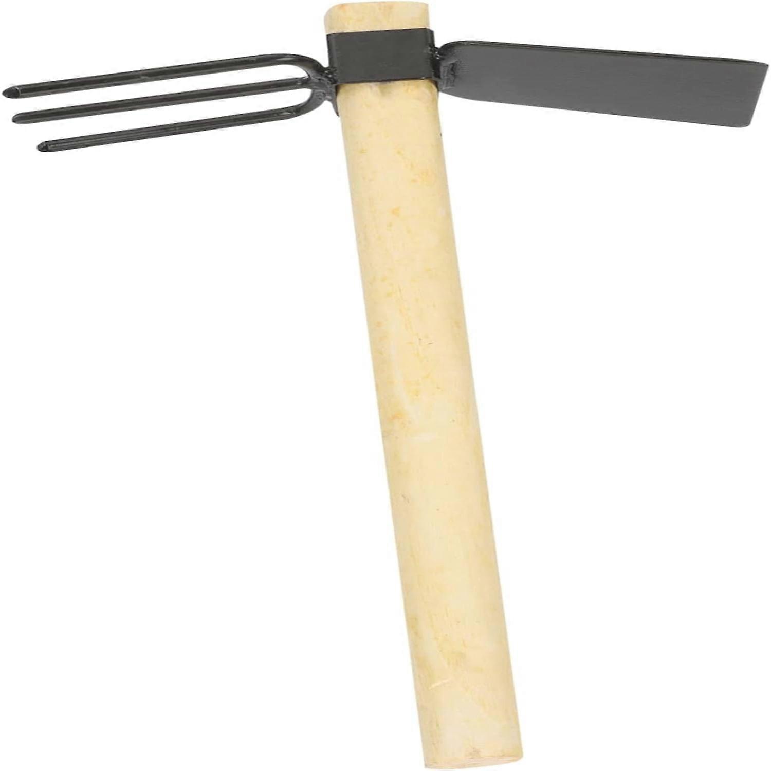 Efficient 2pcs Wood Hoe & Shovel Set for Outdoor Gardeners – Must-Have Tools for Manual Weeding & Digging