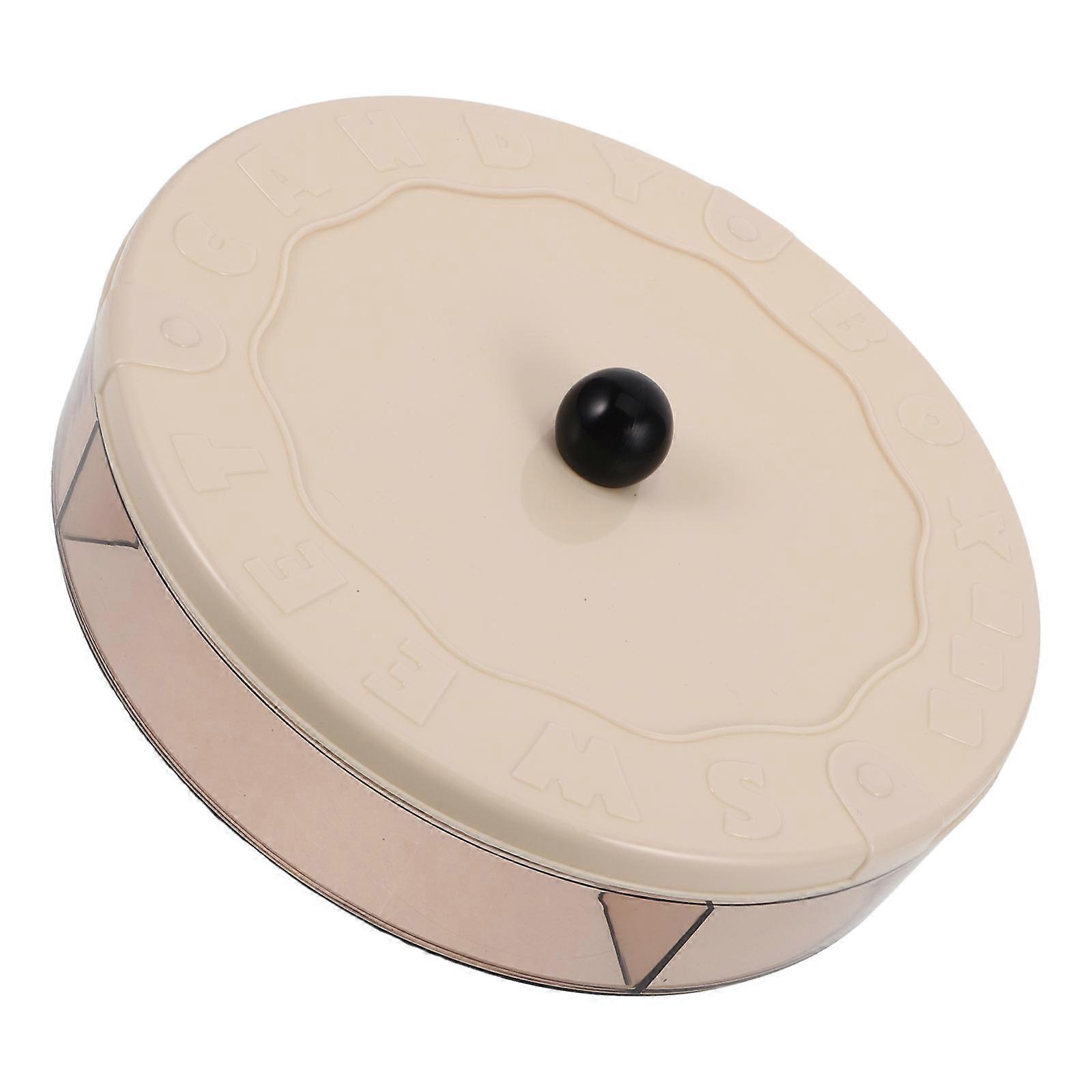 Appetizer Serving Tray Round Snack Box for Kitchen 4Pcs White