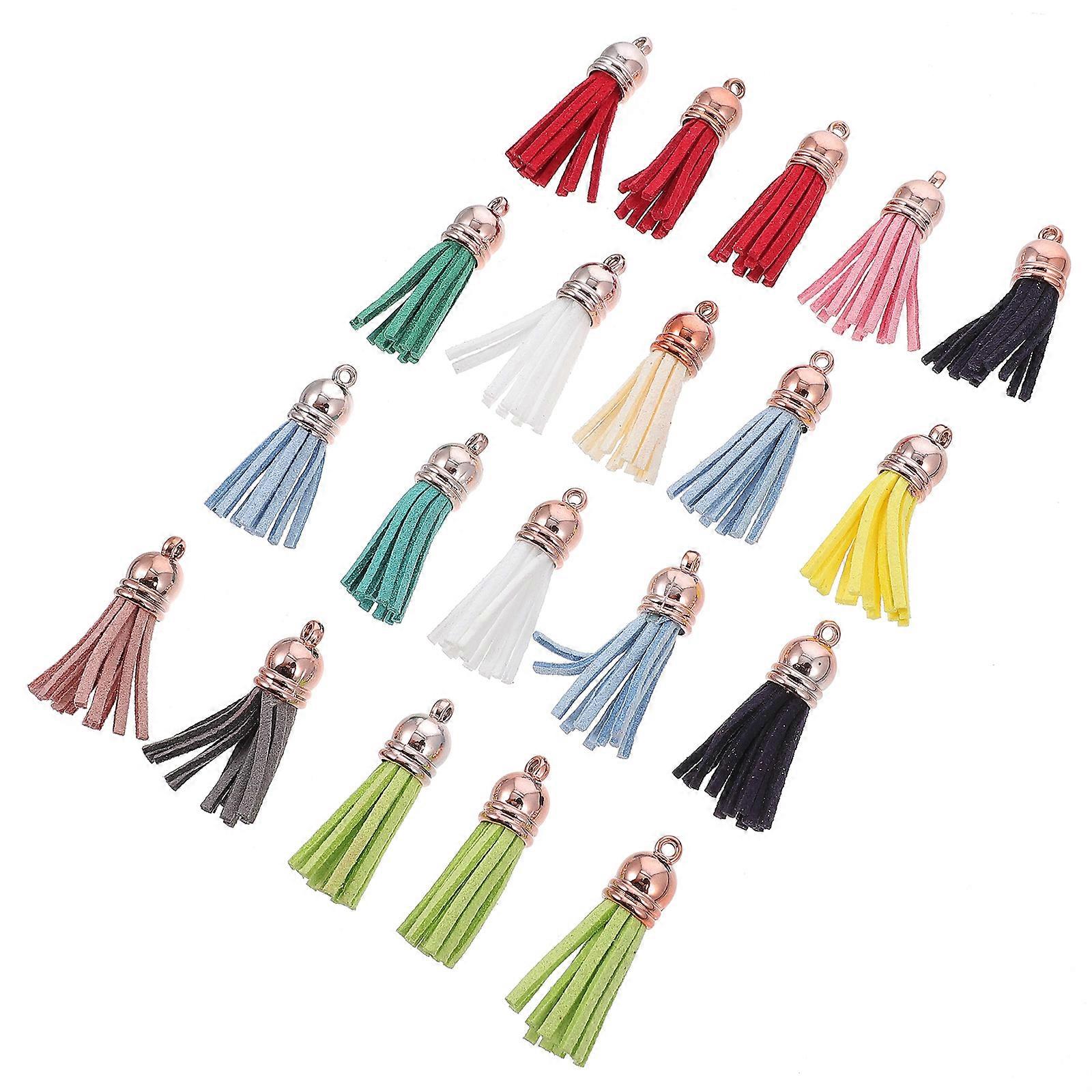 DIY Tassel Pendant for Handmade Crafts with 40Pcs Tassel Ornament Set