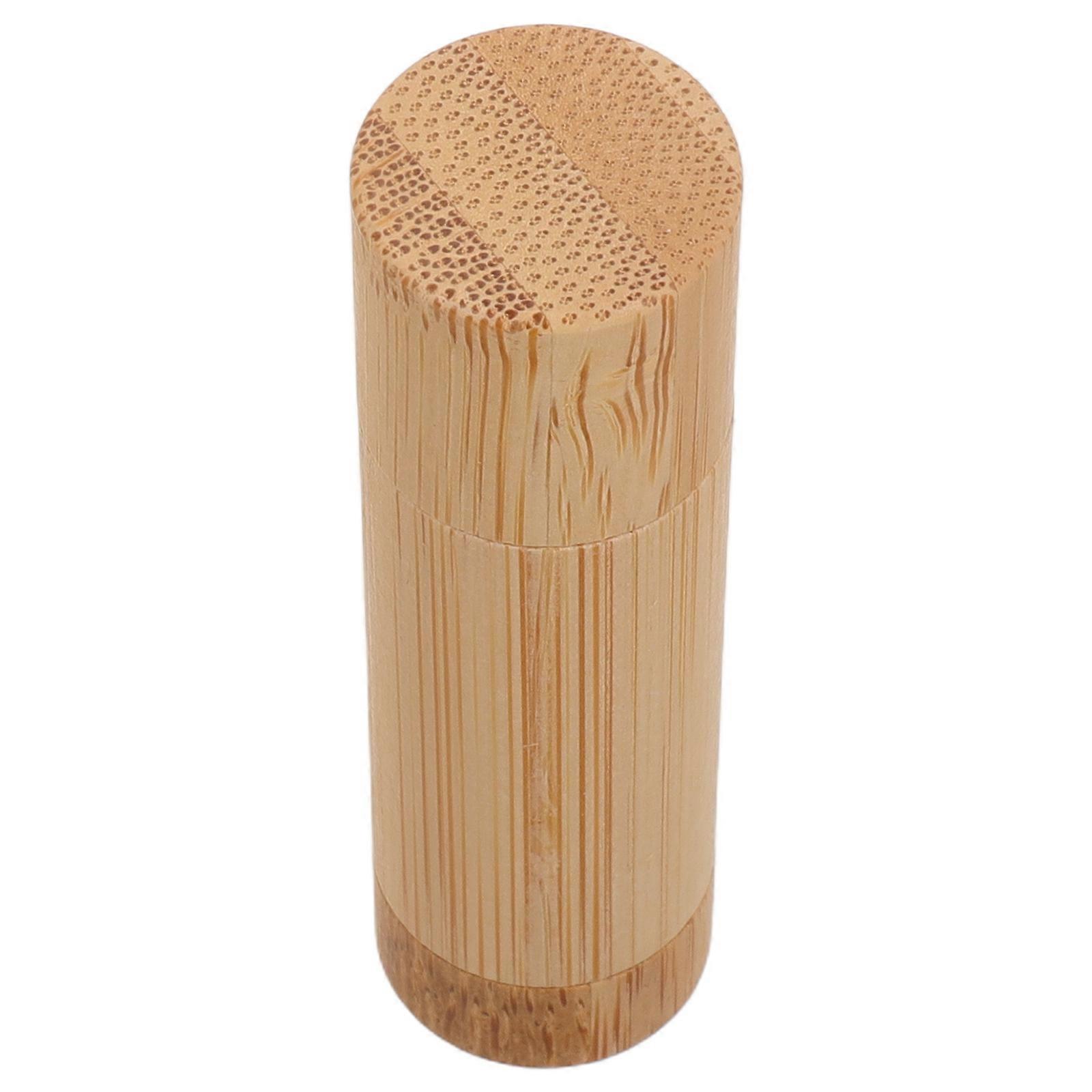 Refillable Lipstick Tube for DIY Bamboo Makeup Container 3Pcs Set