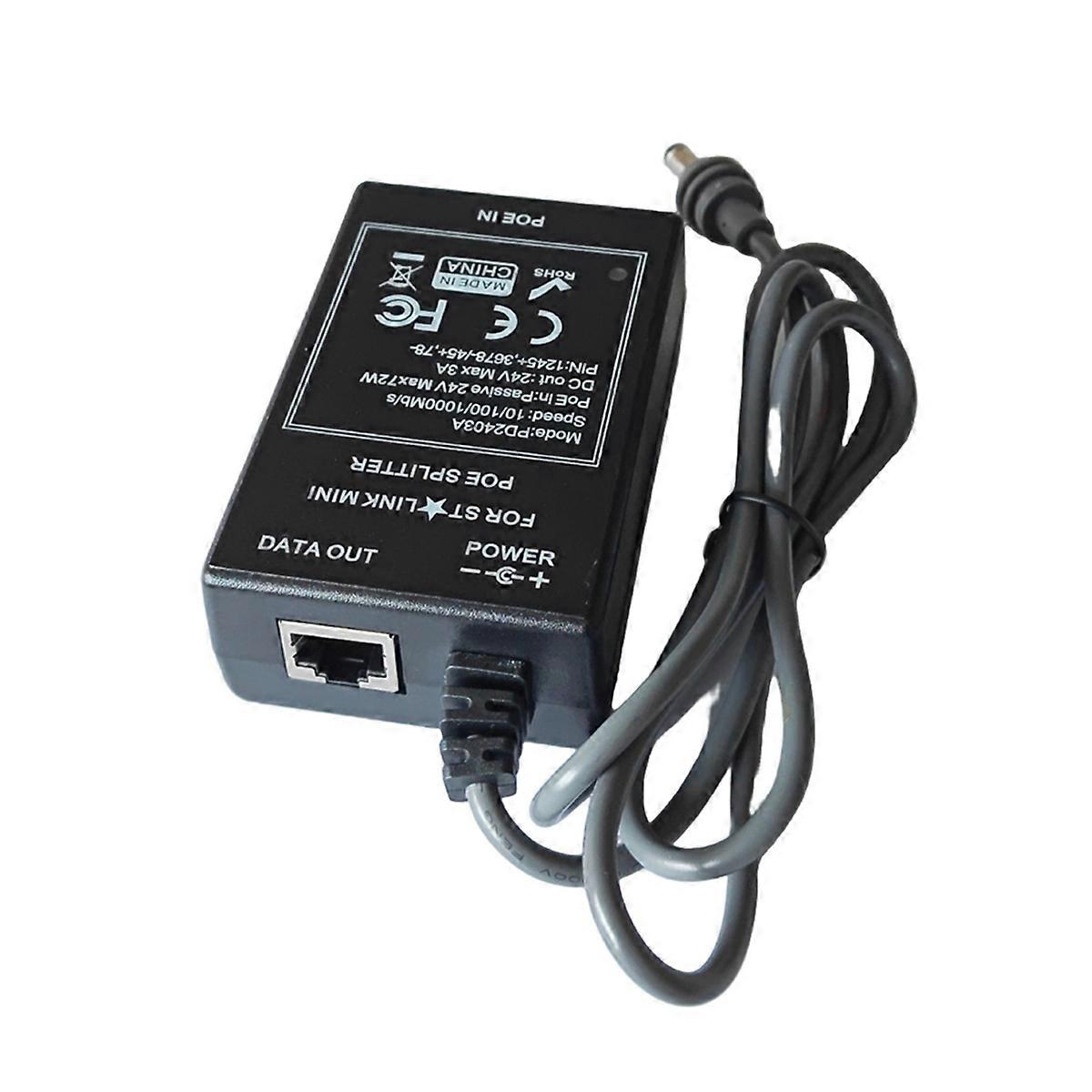 For Mini 24V DC Input POE Splitter Industrial Max 75w Output 10/100/1000Mbps