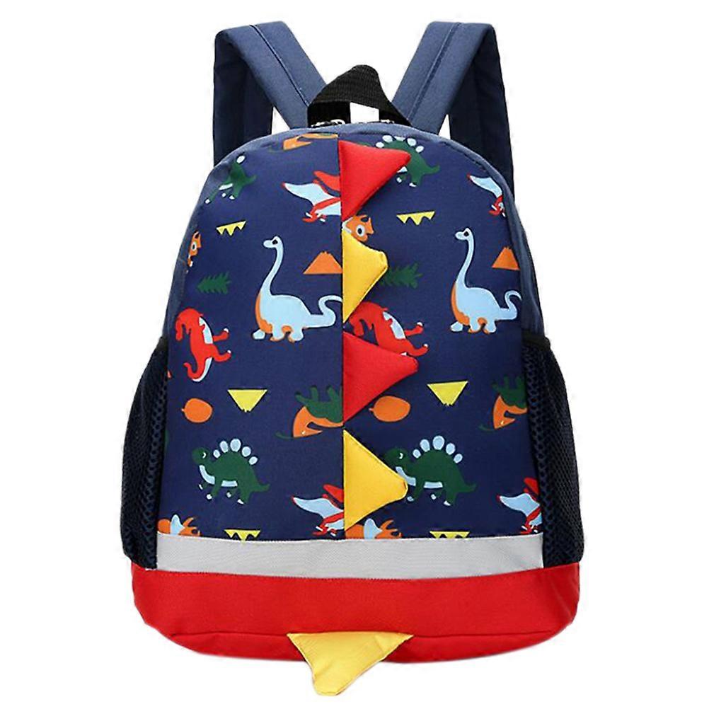 School Backpack Children Cute Cartoon for Storage 3Pcs Set Dark Blue