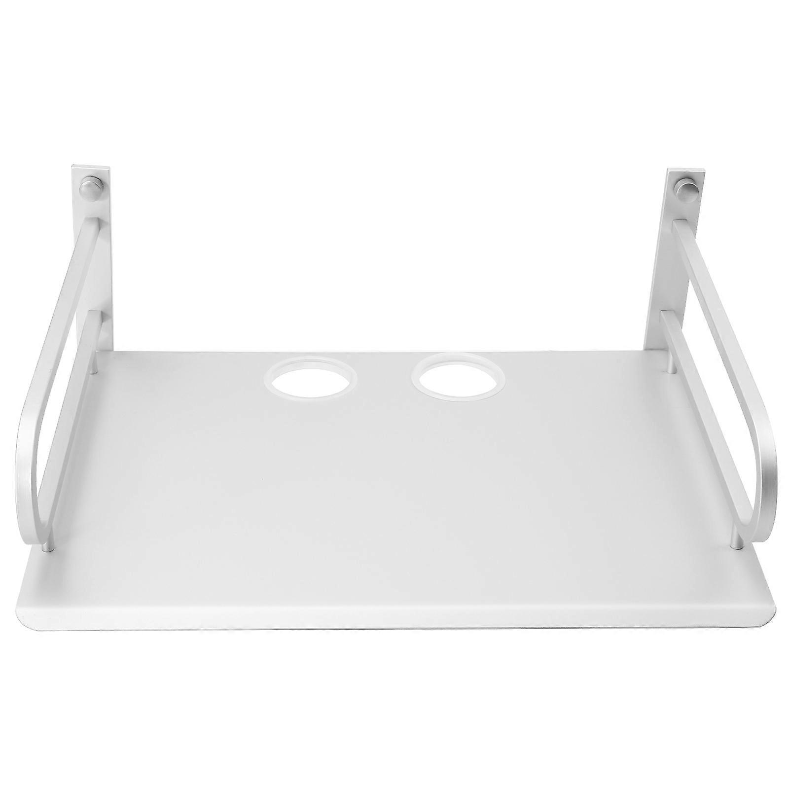 Router Storage -Mounted for Bedroom Kitchen Office Aluminum Silver Storage 1Pack