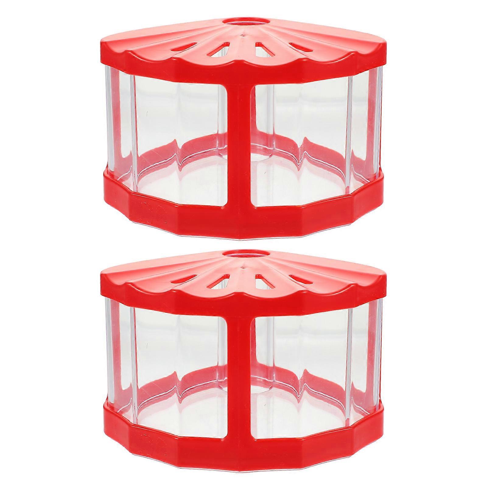 Mini Fish Tank Decorative Fish Tank for Home 4Pcs