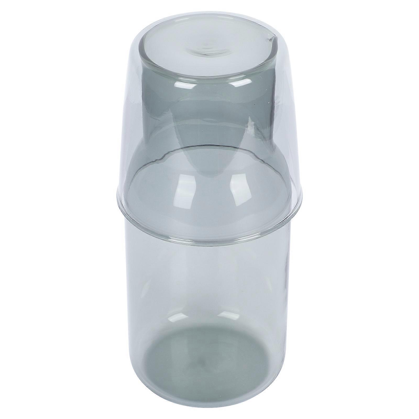 Home Drinking Cup for Water Supply 2Sets Glass Kettle Set Grey