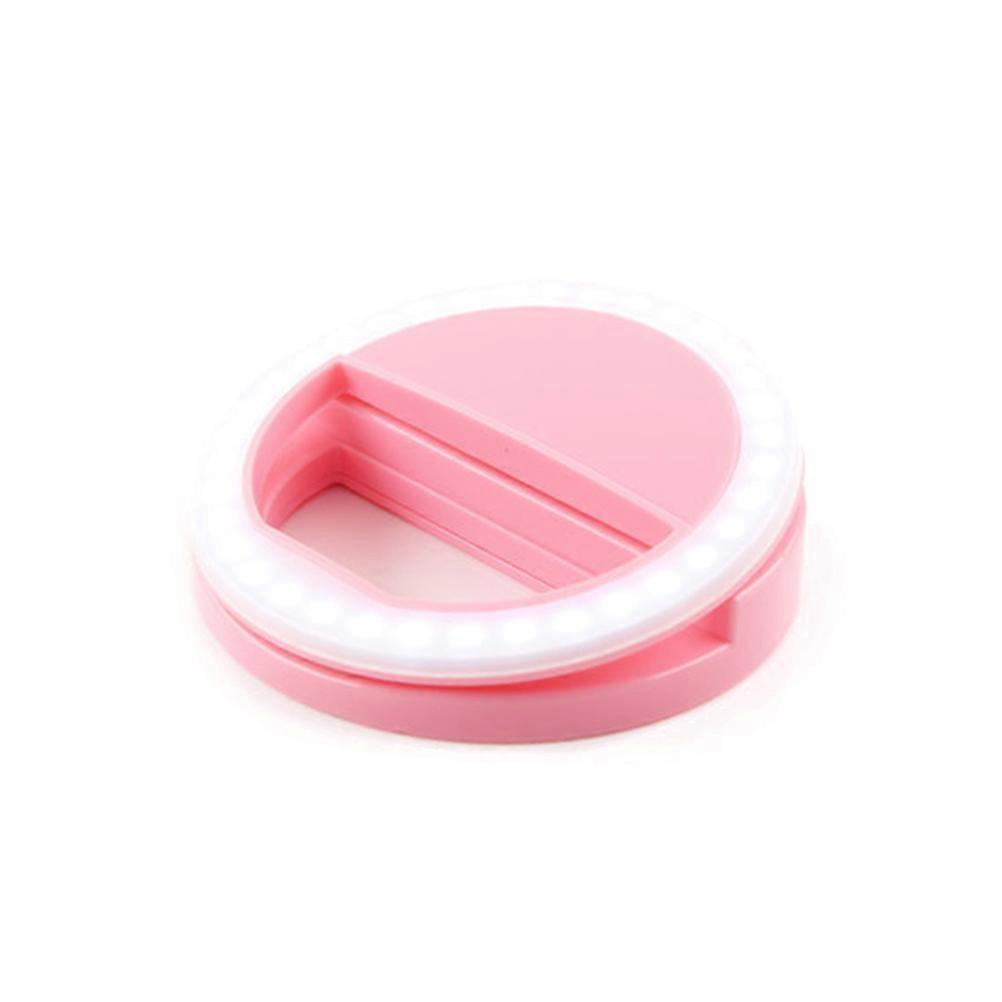 Selfie Ring Light for Phone with 36 Leds Clip-on Fill-in Lighting 2Pcs Pink
