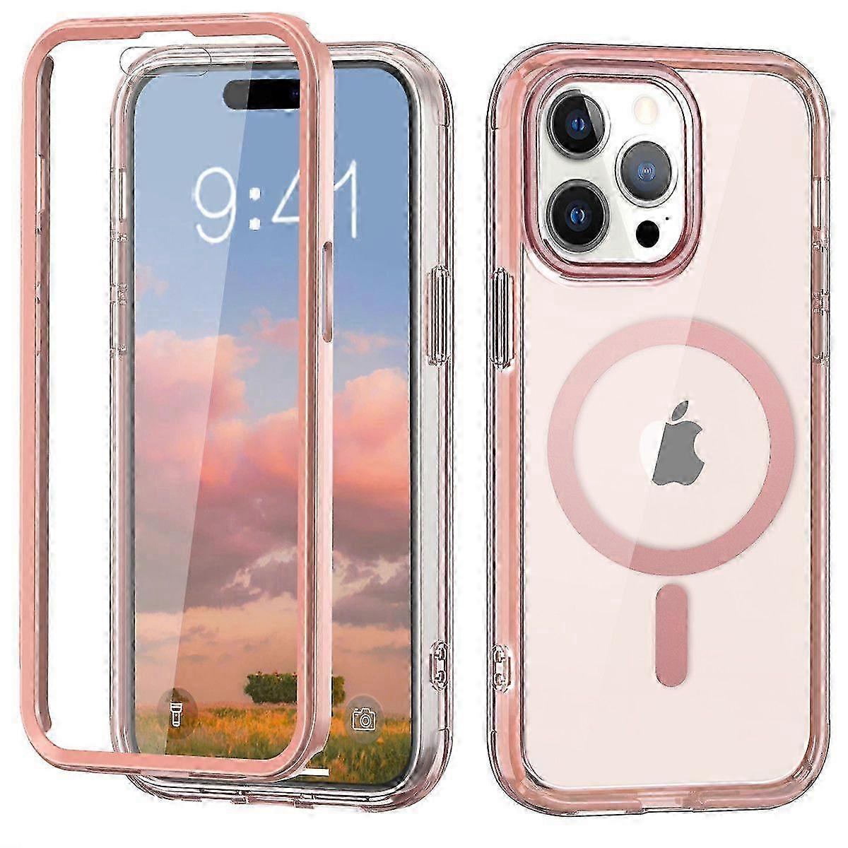 2025 IPhone 14 Pro Max Case,Compatible With MagSafe,Shockproof Protective Case,Scratch-Resistant Back Cover-Purple