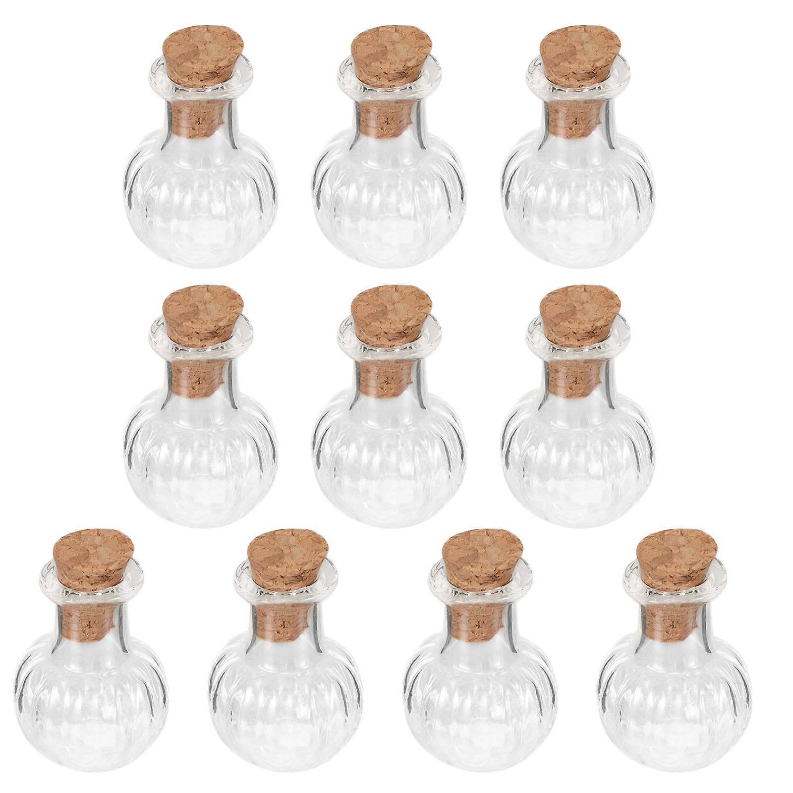 Glass Bottles with Stoppers for DIY Decoration and Storage 30Pcs
