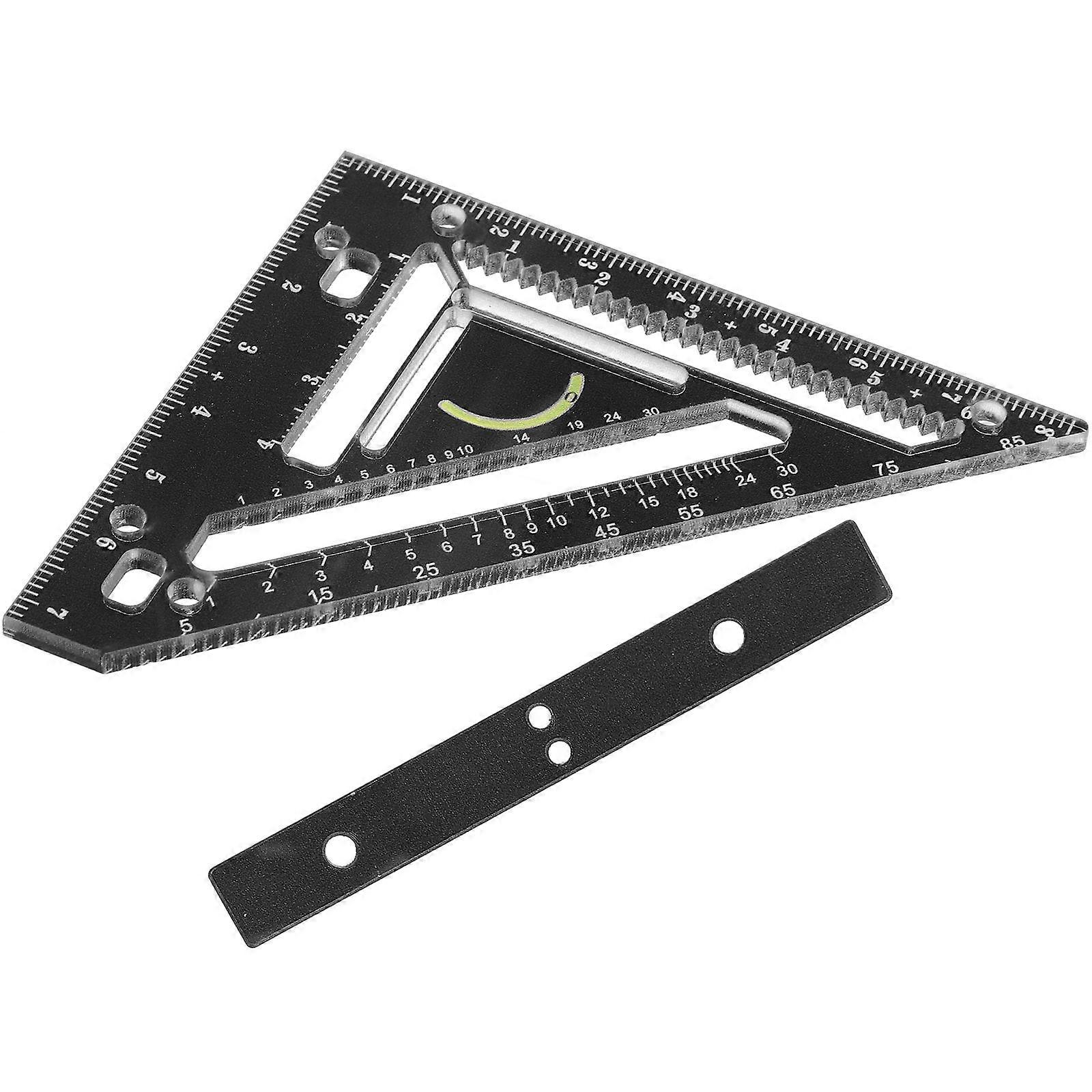 Compact Woodworking Rafter Square Tool For Professionals In Drafting Lightweight Acrylic 3 Sets