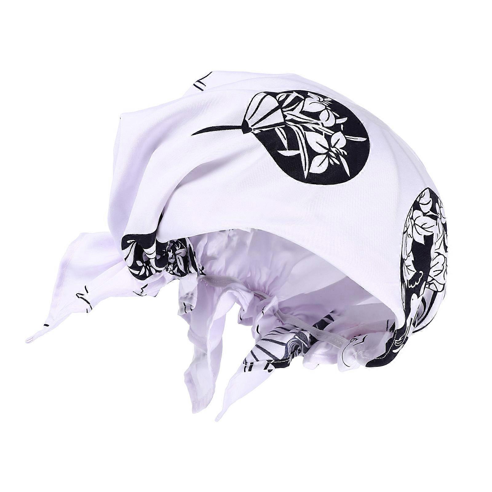 Kitchen Chef Hat for Chef Unisex Adjustable Cooking Hat 5Pcs White Cloth