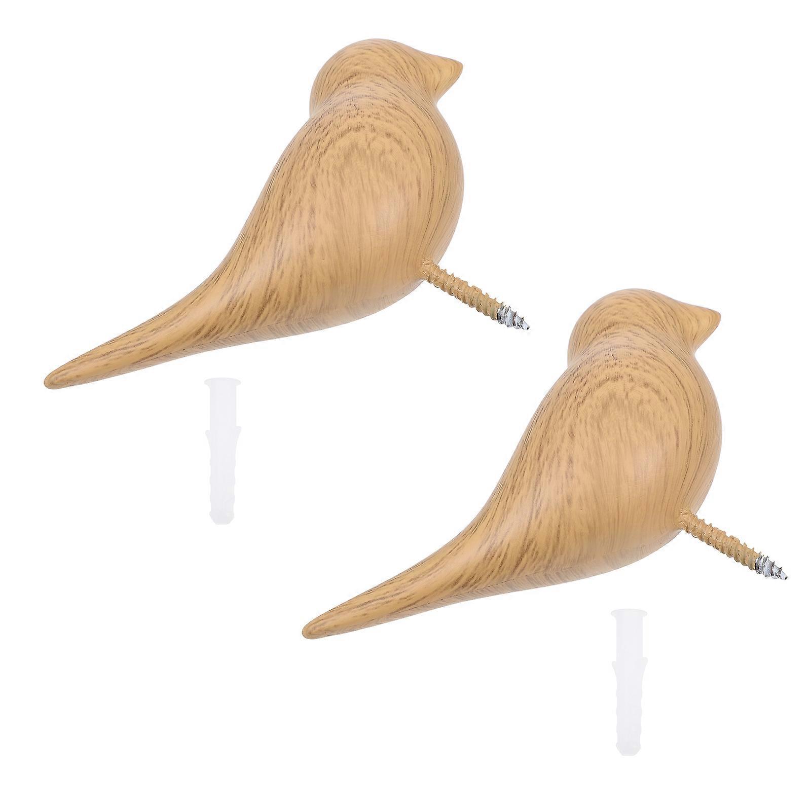 Wall Mount Bird Shaped Clothes Hooks for Coat Hanging 4Pcs