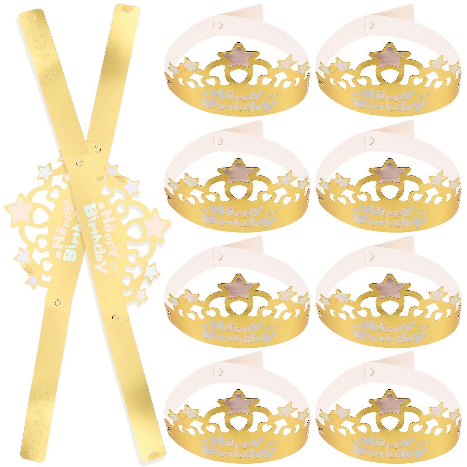 150 Pcs Toddler Paper Crowns For Birthday Parties Elegant Atmosphere Enhancement Decoration
