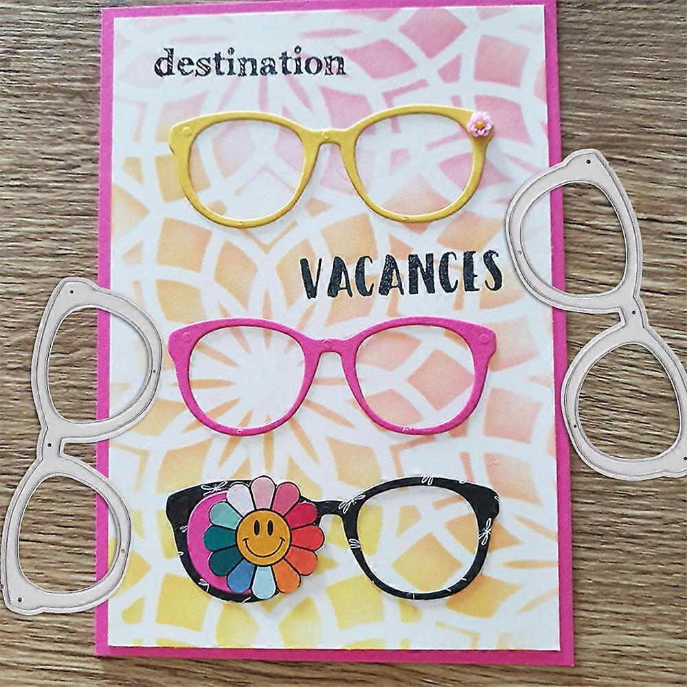 1PC Glasses Metal Cutting Dies Die-cut Crafts Stencil Tool for DlY Handmade Scrapbook Cards