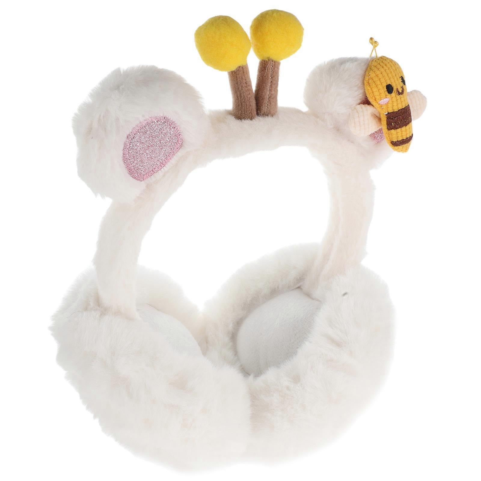 Winter Ear Protector Foldable Plush Ear Warmer for Girls 3Pcs