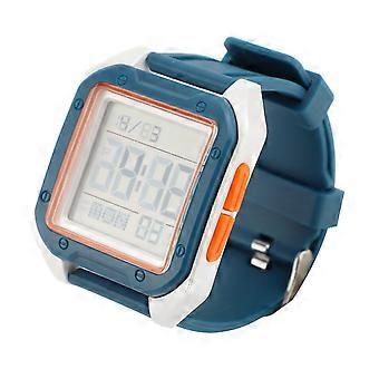 Orologio sportivo digitale per uomo donna EL retroilluminazione cronometro conto alla rovescia settimana allarme cinturino in TPU doppio fuso orario orologio impermeabile cinturino blu lago