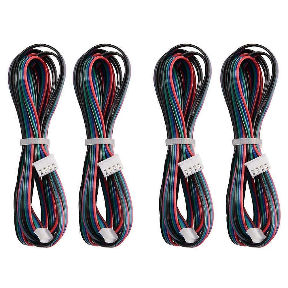 4Pcs 2M Motor Anschluss Kabel XH2.54 4Pin zu XH2.0 6Pin Weiß Terminal Parallel Motor Drähte für 3D