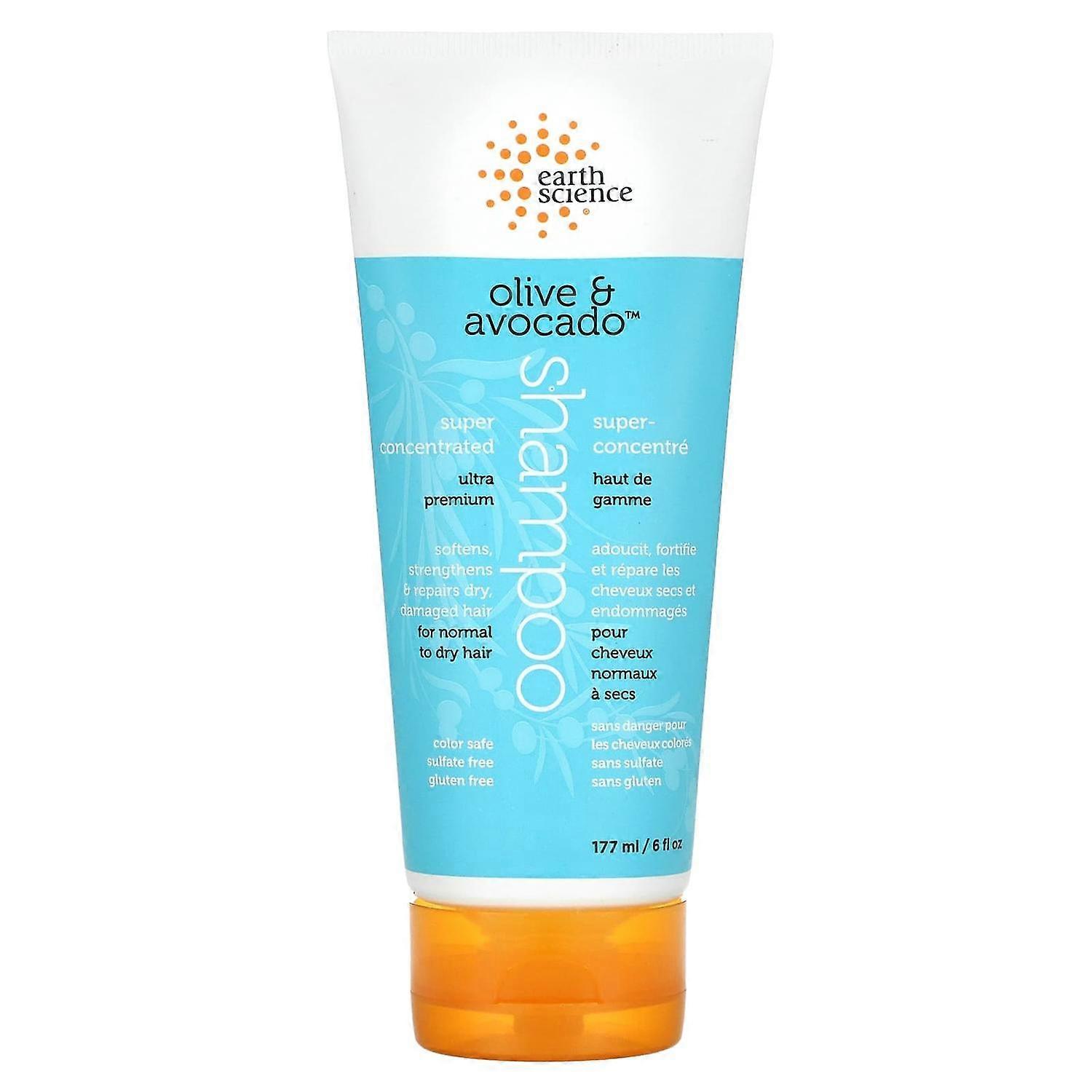 Earth Science, Super Concentrated Shampoo, Olive & Avocado, 6 fl oz (177 ml)