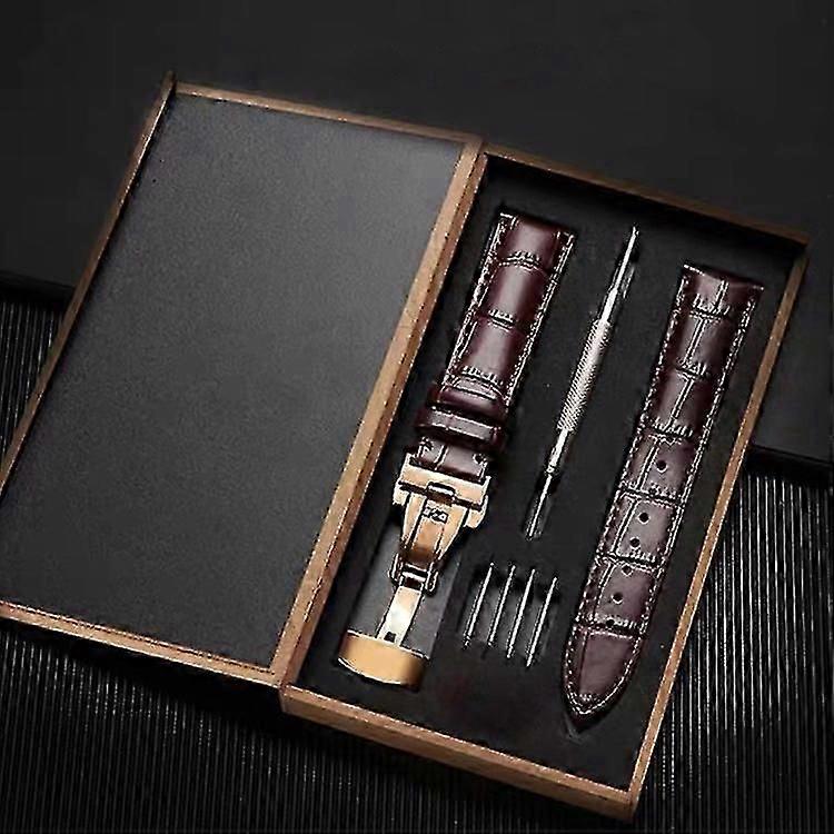 جلد الماشية ووتش الفرقة 16-22mm ووتش حزام حزام ووتش حزام مع أدوات