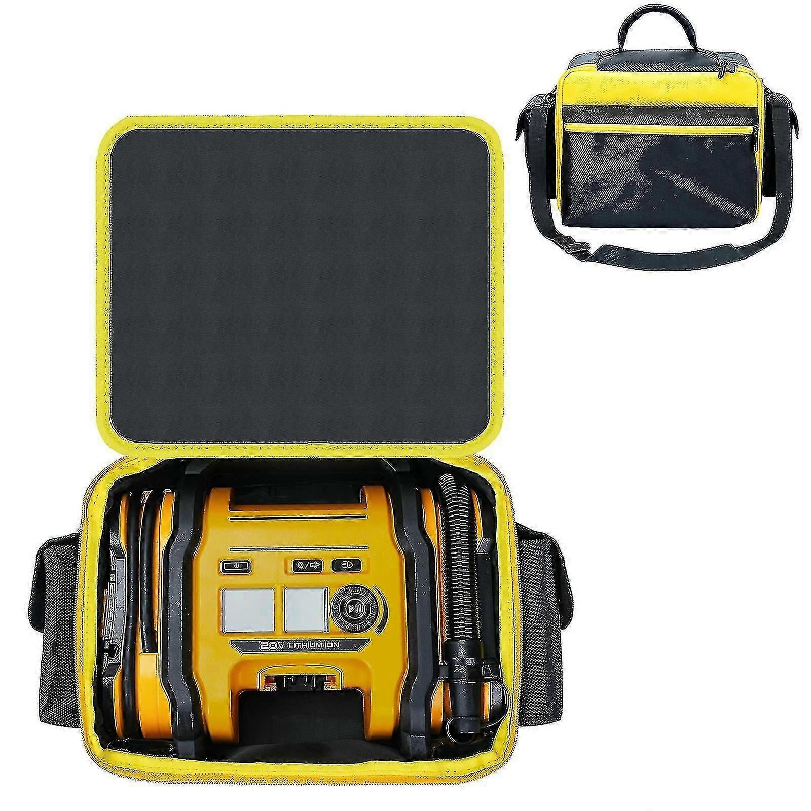 Compressor Bag Case for DEWALT 20V MAX Tire Inflator DCC020IB Storage Holder Organizer with Pocket for Battery Pack and Charging Kit