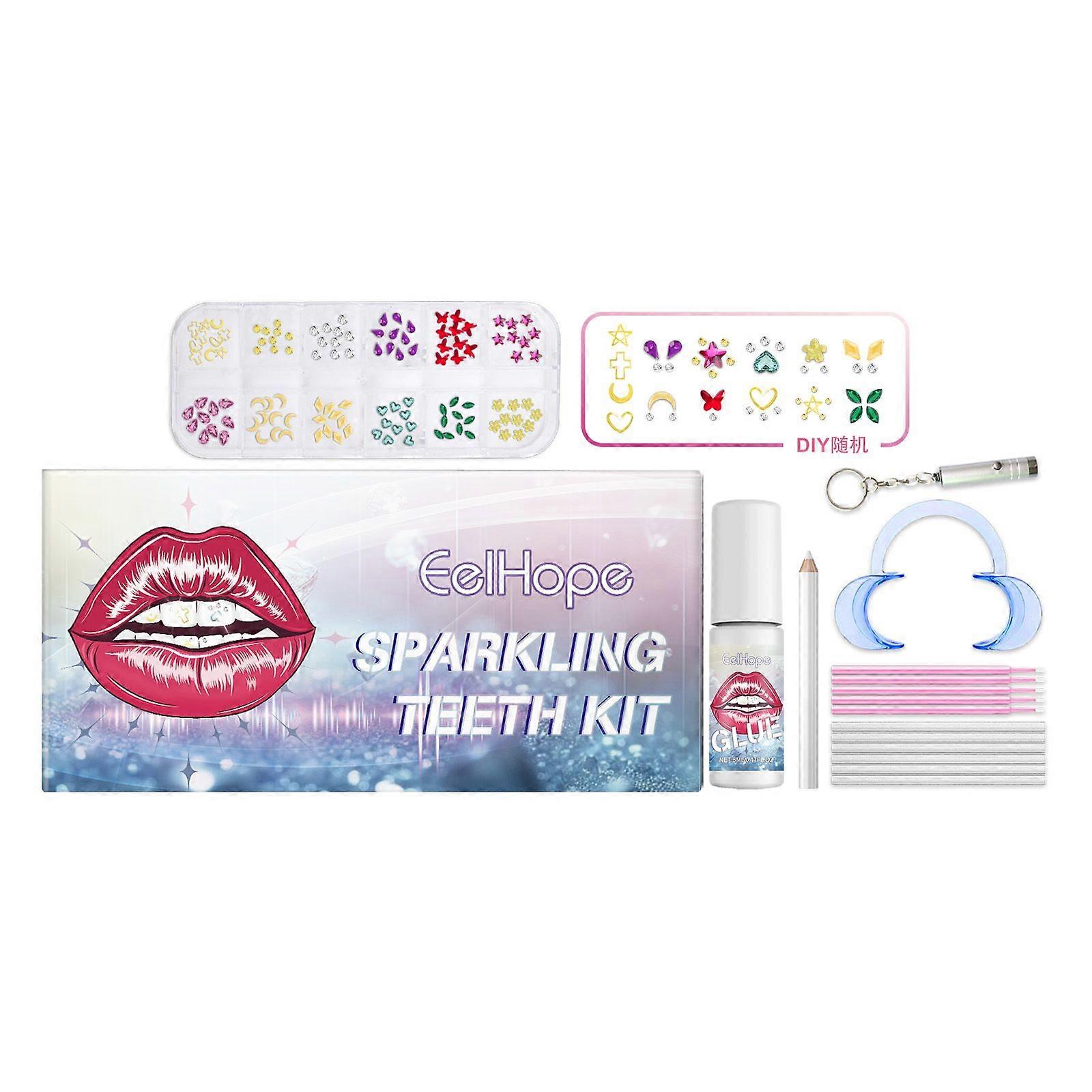 Sparkling Tooth Gem Set Contains Acrylic, Acrylate, And Methacrylate