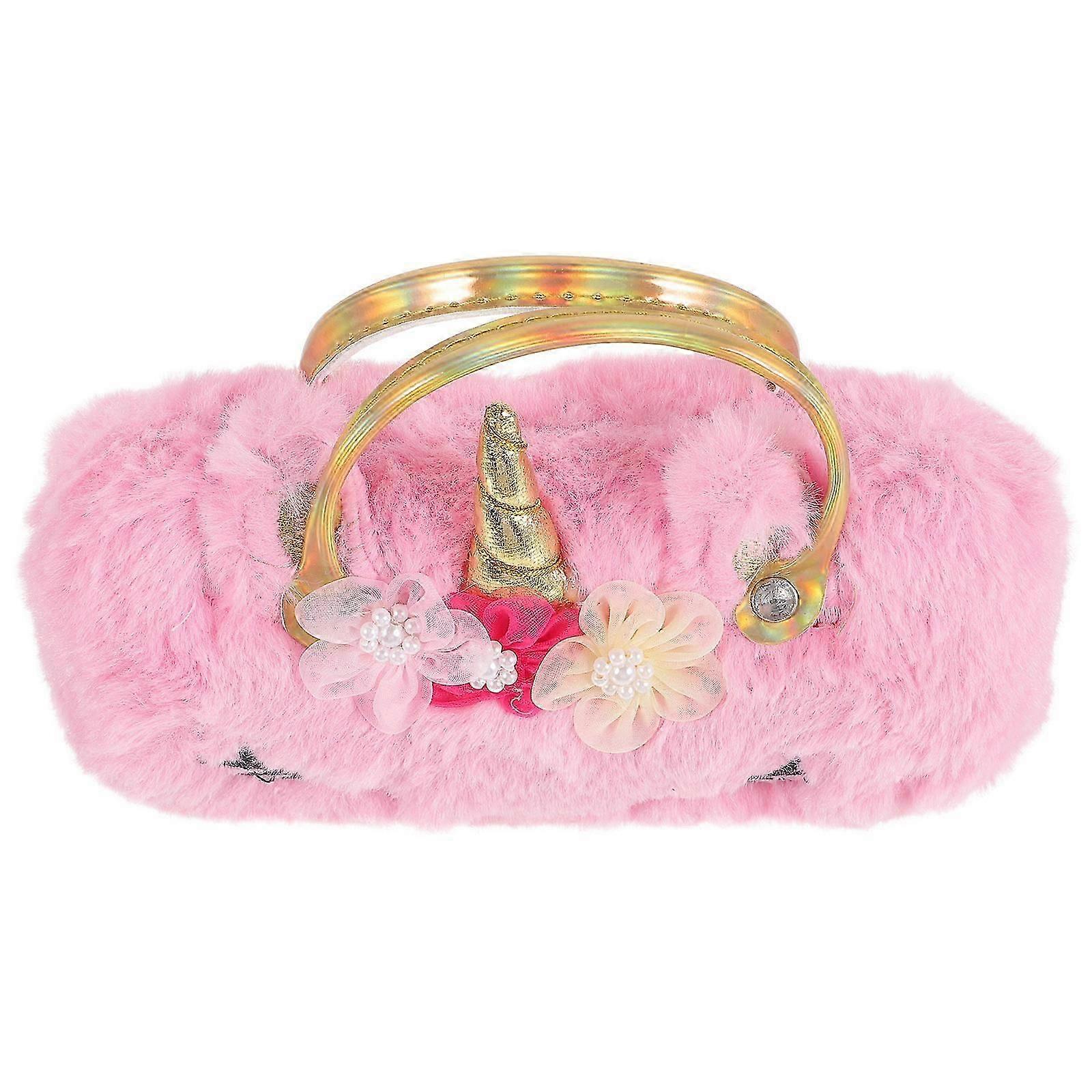 Eyeglasses case unicorn style with handle 17.5x12.5cm portable