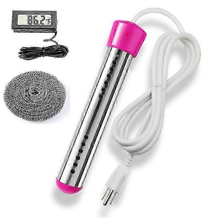 1500W Boiling Bath Water Electric Water Heater Element Immersion Heater - High Power, Protective Cover for Tubs, Basins with Temperature Gau