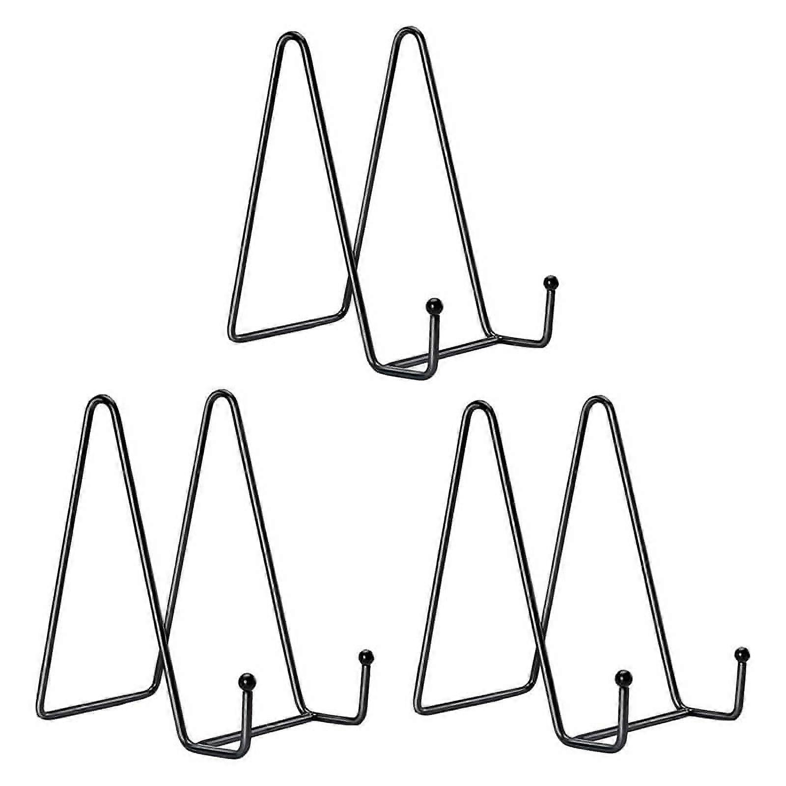 3 Pack Large Plate Holder Display Stand-10 Inch Tall Plate Stands for Display-Metal Picture Frame Stand-Big Easel Stand