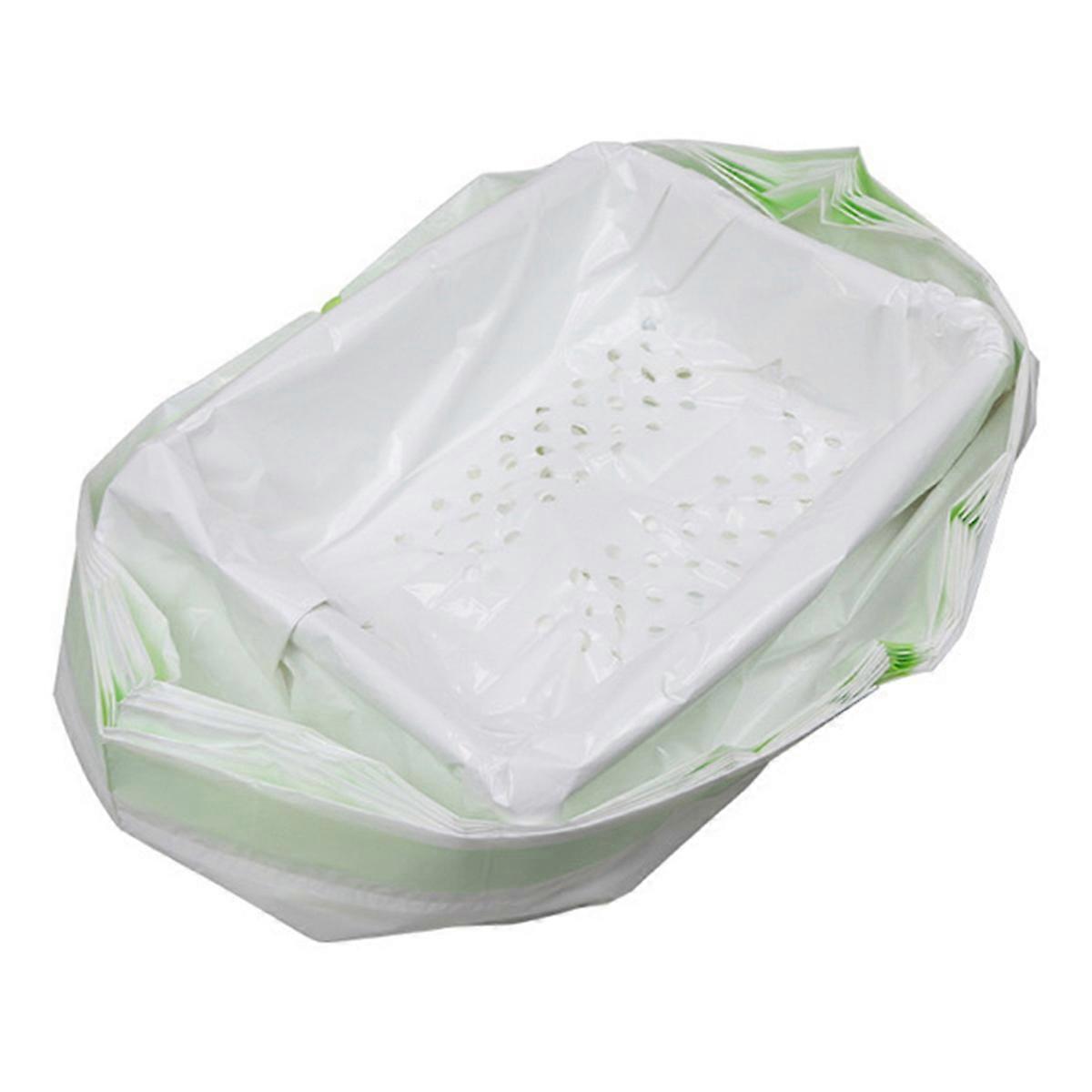 Large Litter Box Liners NonStick Sifting Smooth Quick Cleaning Waste Bags with Drawstring Large Poop Bag