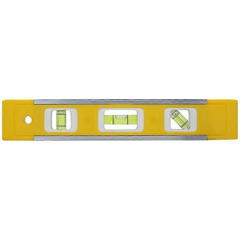 9 inch torpedo level, magnetic box level with 45/90/180 bubbles, shockproof bubble level measuring tool