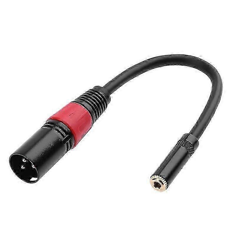 0.2m Xlr 3 פין זכר תקע ל 3.5 מ"מ Trs 1/8inch נקבה סטריאו מתאם אודיו מיקרופון הארכת כבל כבל