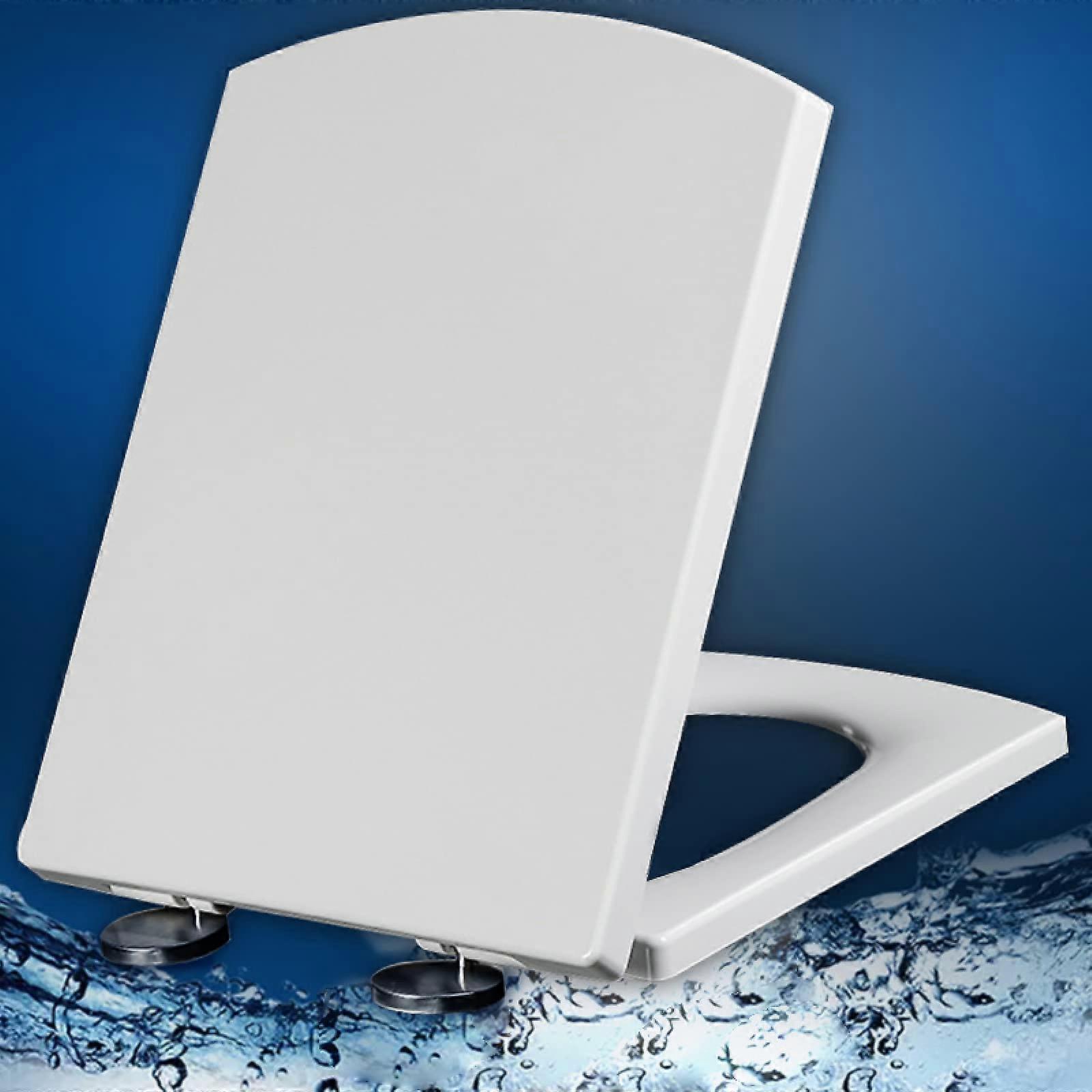 Soft Close Quick Release Wc Loo Seat Antibacterial Fix NonSlip Bumpers Adjustable Hinges White 39.546.5 cm