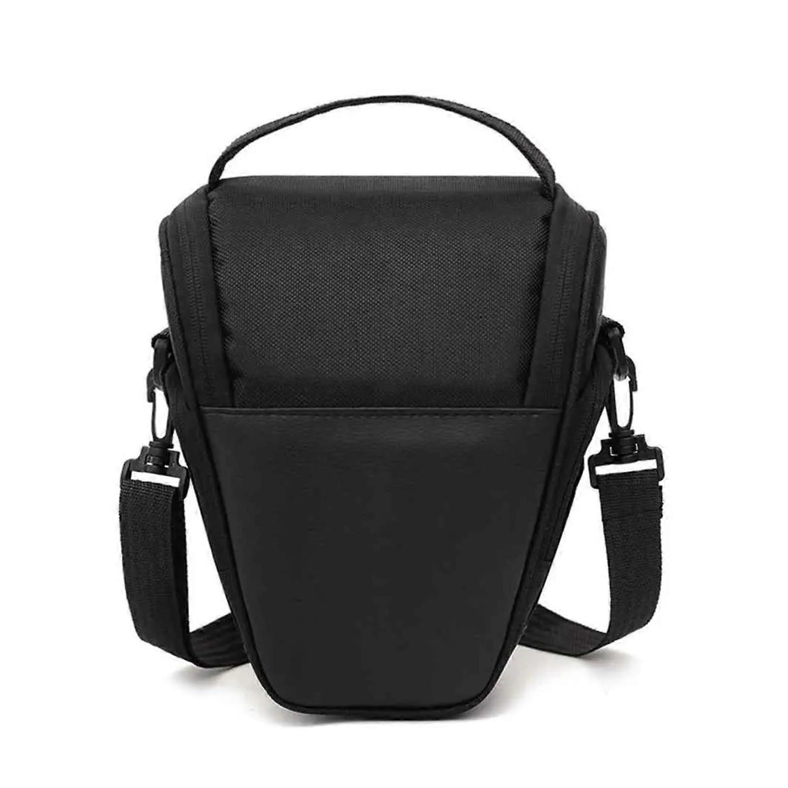 Nylon Triangle Black Camera Bag Backpack For DSLR SLR Case, Shoulder Strap, Light Grey