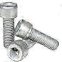 Hot Socket Head Cap Screw, 3/8-16 x 7/8', Alloy Steel, Mechanical Zinc, Hex Socket (Quantity: 100)