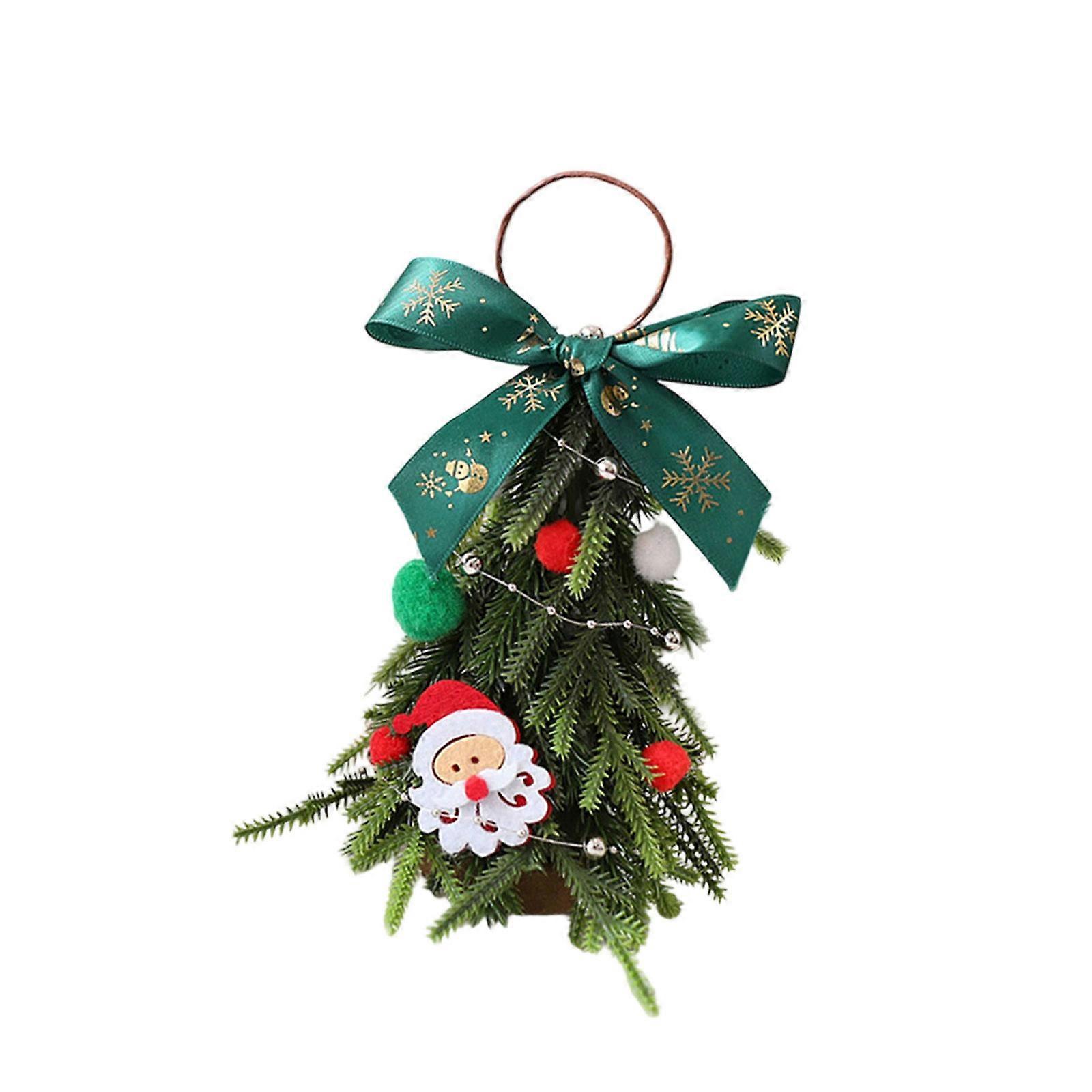Convenient Desktop Christmas Tree With Colorful Decorations Durable Sturdy Foam Waterproof Holiday Decoration Multicolor