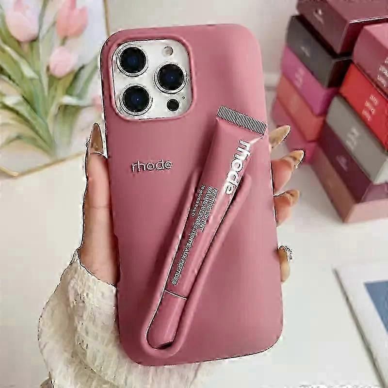 Rhode Lip Gloss Salty Tan Phone Case for iPhone 16 15 14 13 12 11 Pro Max
