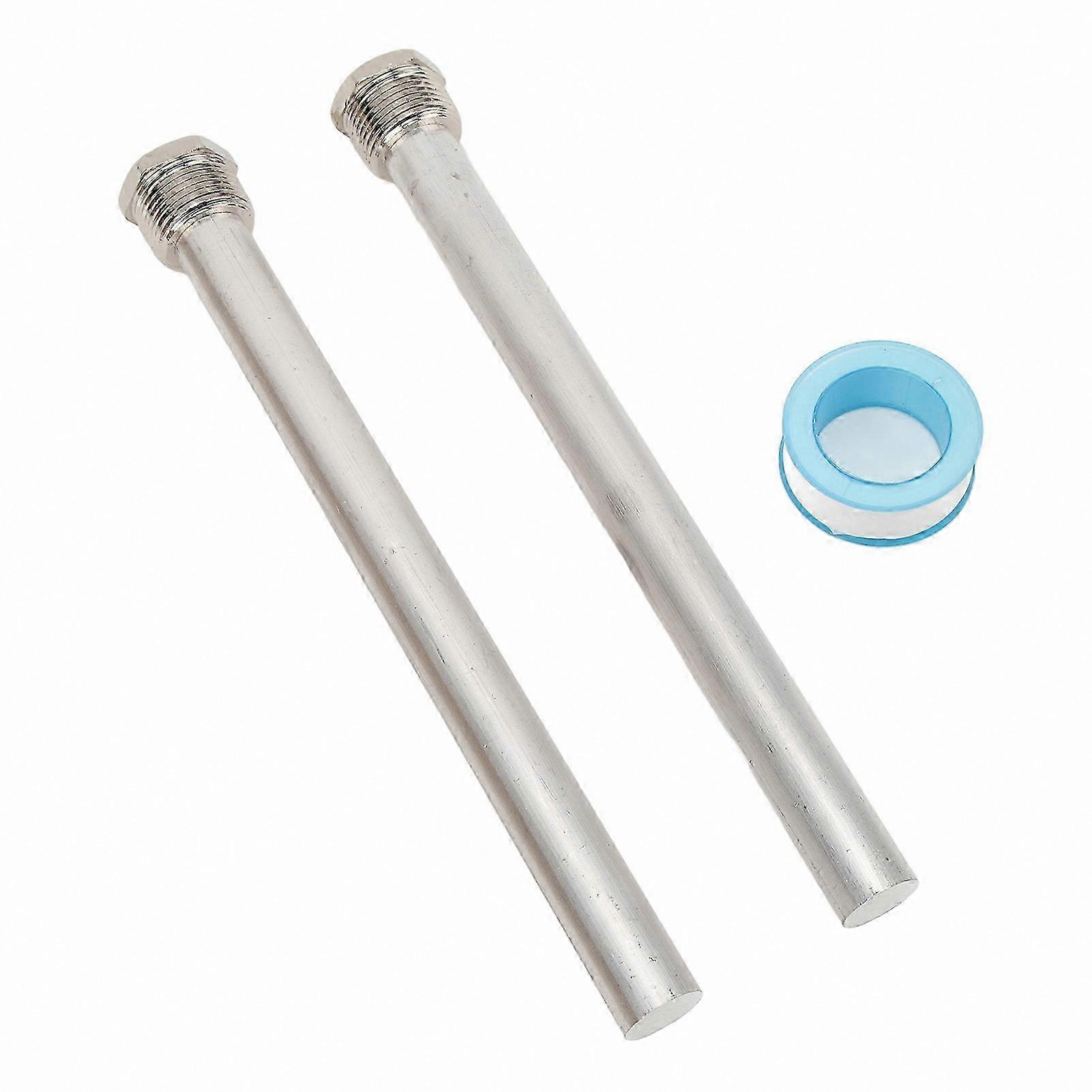 2-Pack Anode Rods for RV Water Heaters, 18 x 235mm, 3/4" NPT Thread, Corrosion Protection Replacement Rods